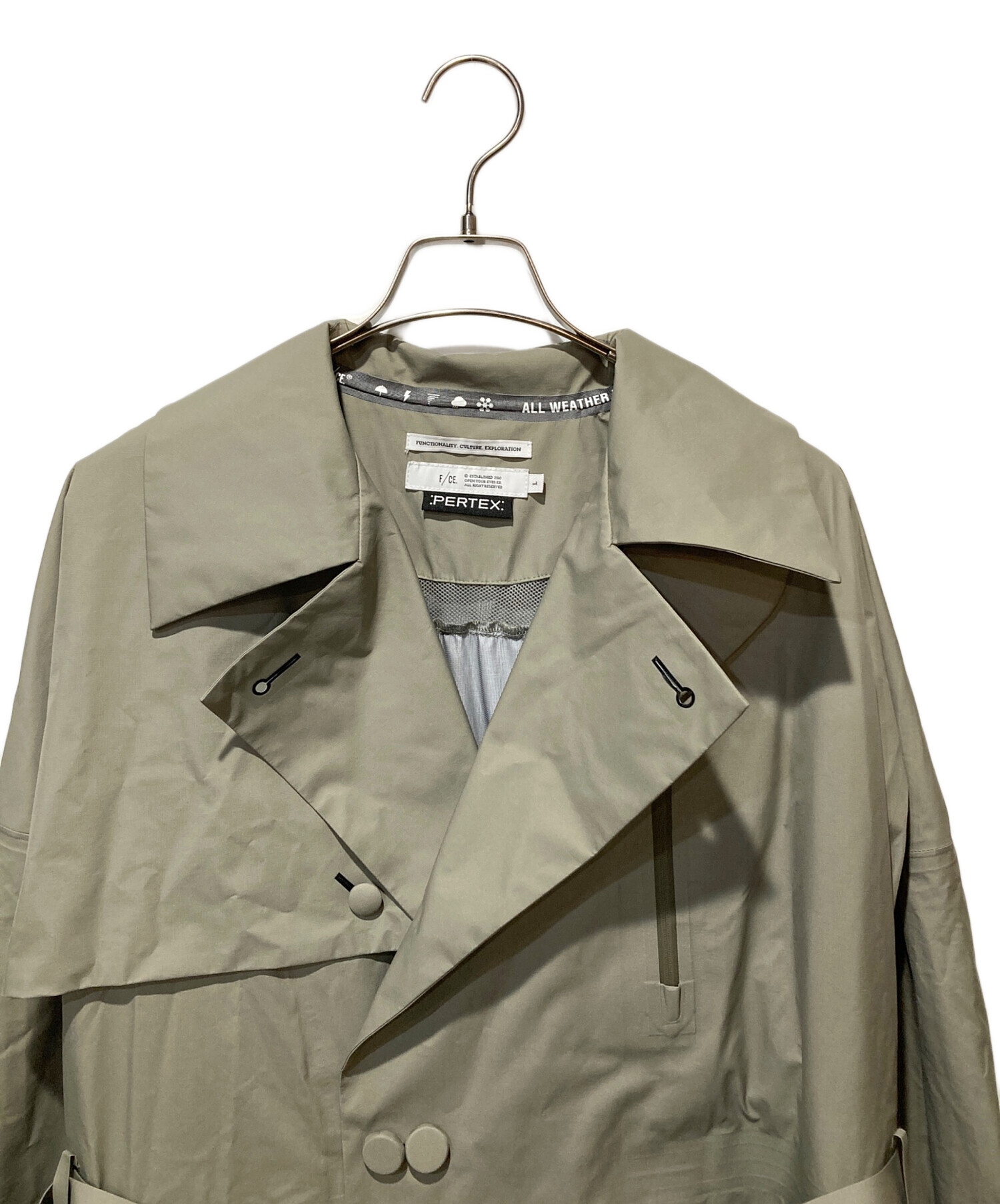 F/CE. PERTEX ウォータープルーフ トレンチコート 中古・古着通販】F/CE. (エフシーイー) PERTEX WATERPROOF TECHNICAL