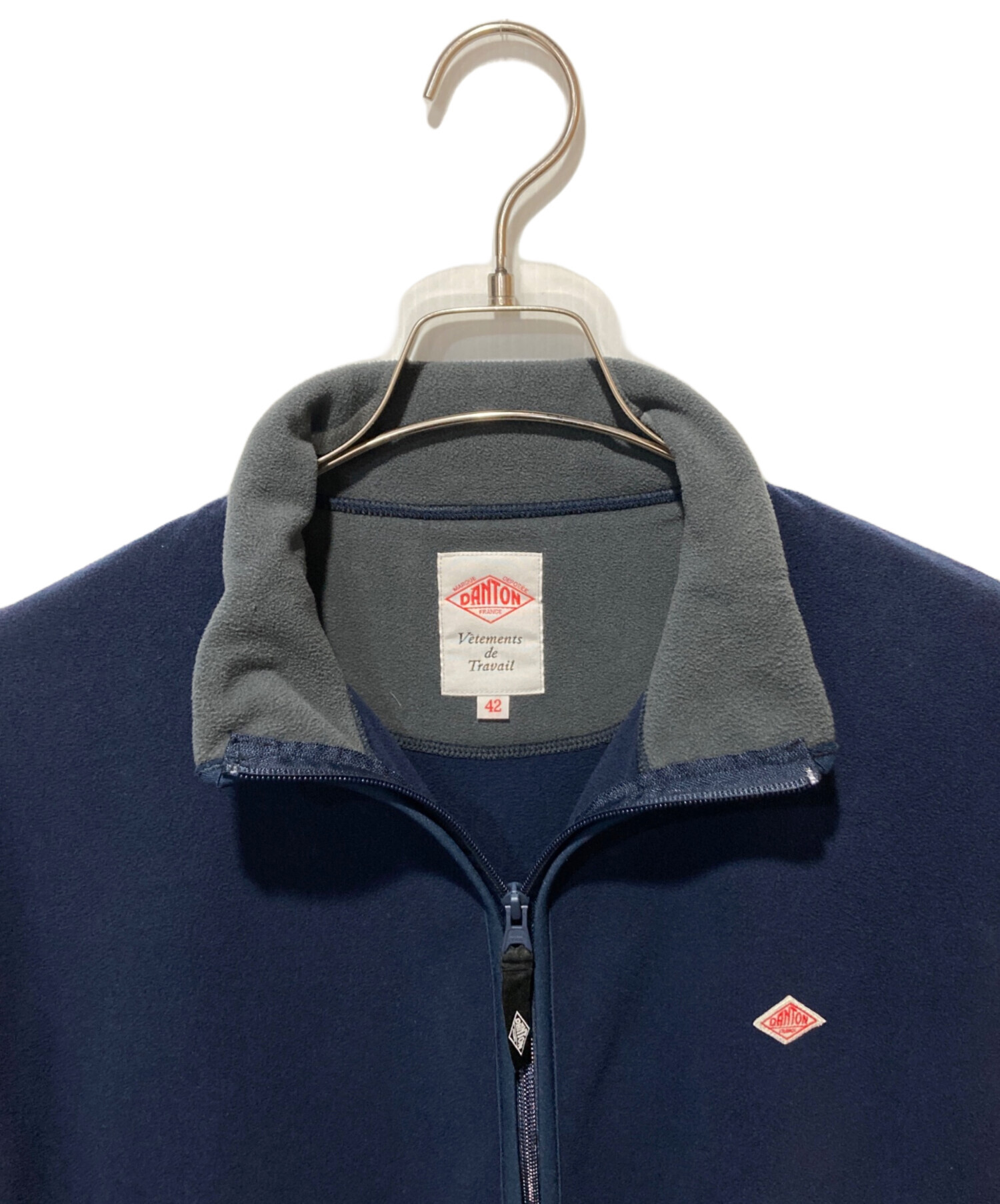 中古・古着通販】DANTON (ダントン) FLEECE COLLARLESS JACKET