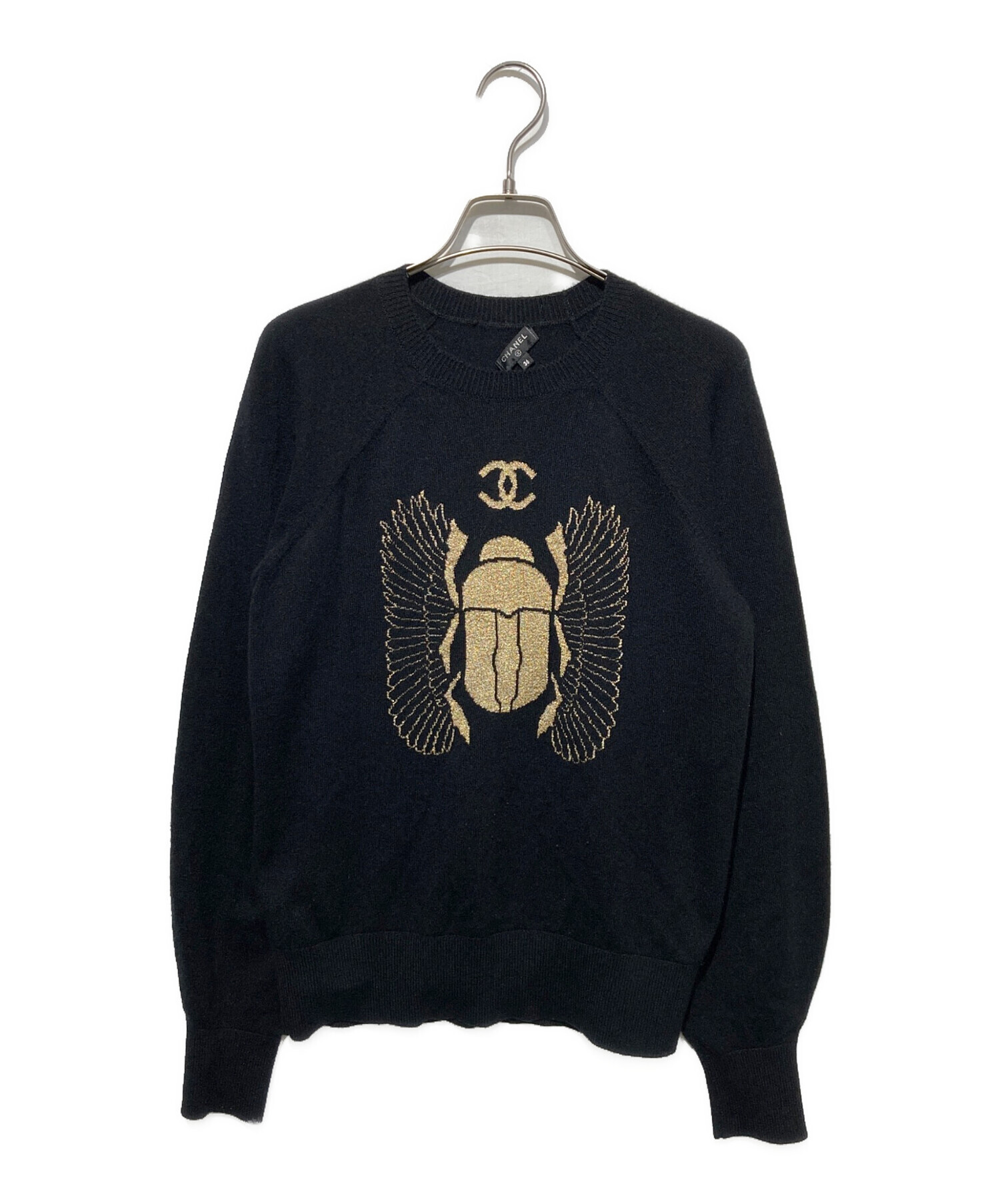 中古・古着通販】CHANEL (シャネル) ラメプリントカシミヤニット 