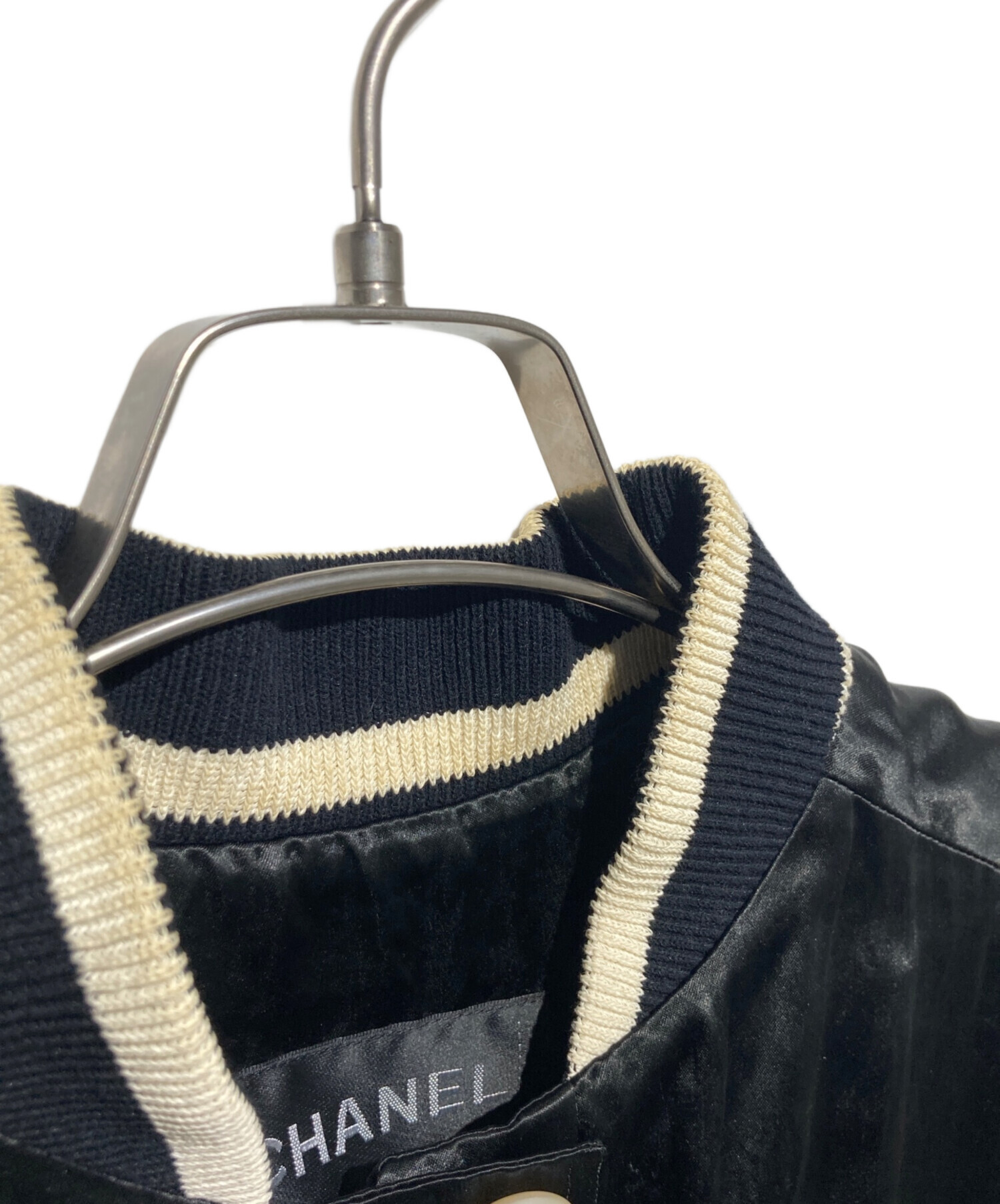 中古・古着通販】CHANEL (シャネル) パールココボタン シルクサテン