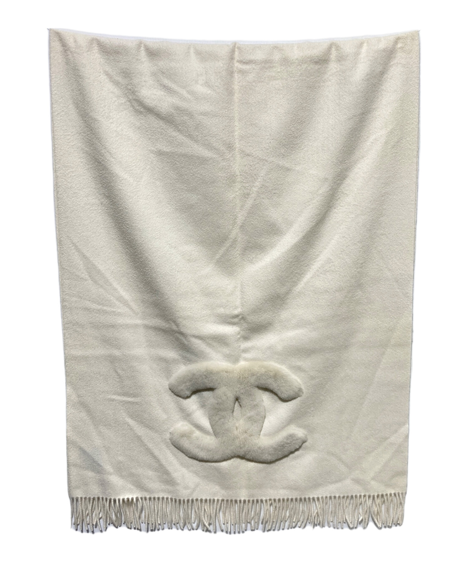 中古・古着通販】CHANEL (シャネル) ココマークカシミヤ大判ストール