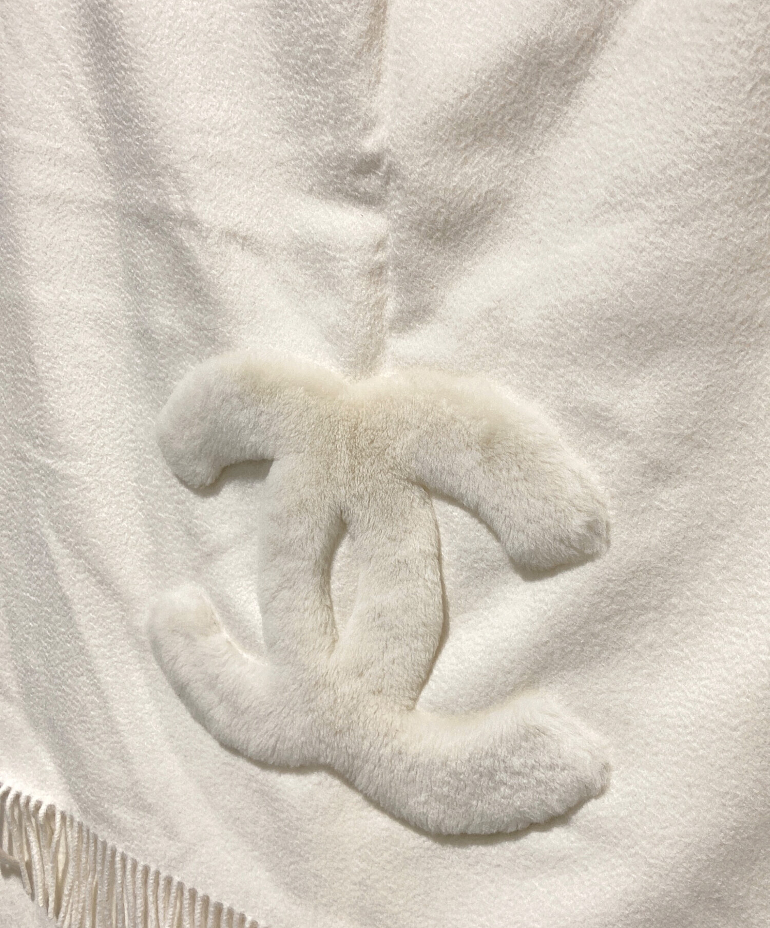 中古・古着通販】CHANEL (シャネル) ココマークカシミヤ大判ストール