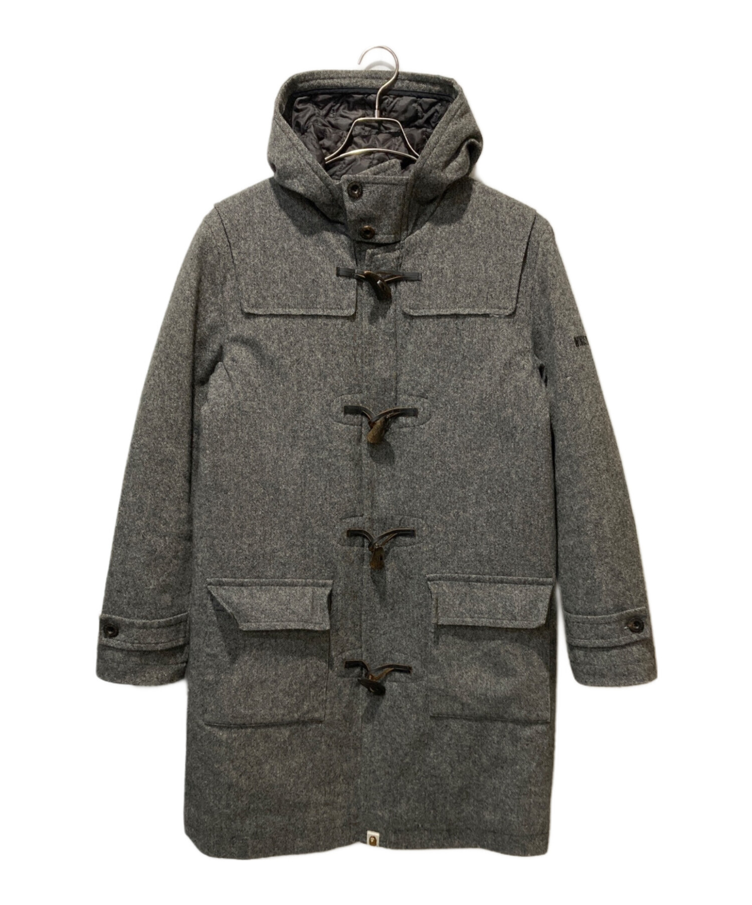 エイプ　A Bathing Ape チェスターコート S グレー 中古・古着通販】A BATHING APE (アベイシングエイプ) ダッフルコート