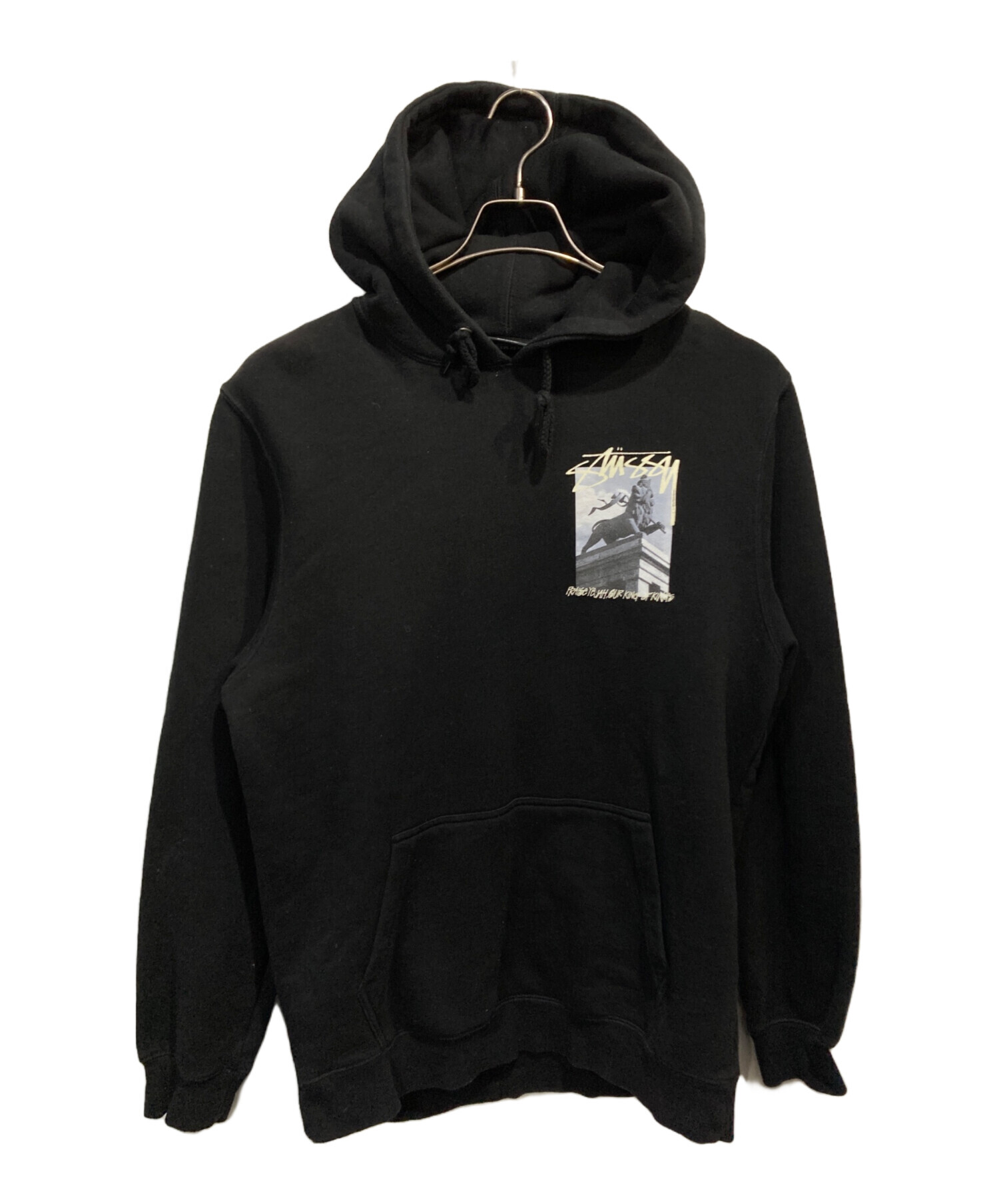 中古・古着通販】stussy (ステューシー) プリントパーカー ブラック