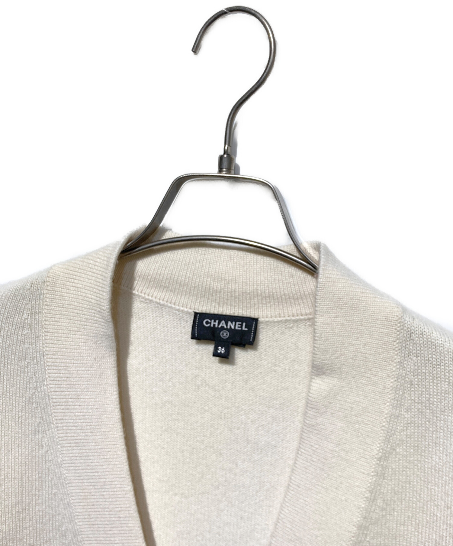 中古・古着通販】CHANEL (シャネル) ココマークボタンカシミヤ