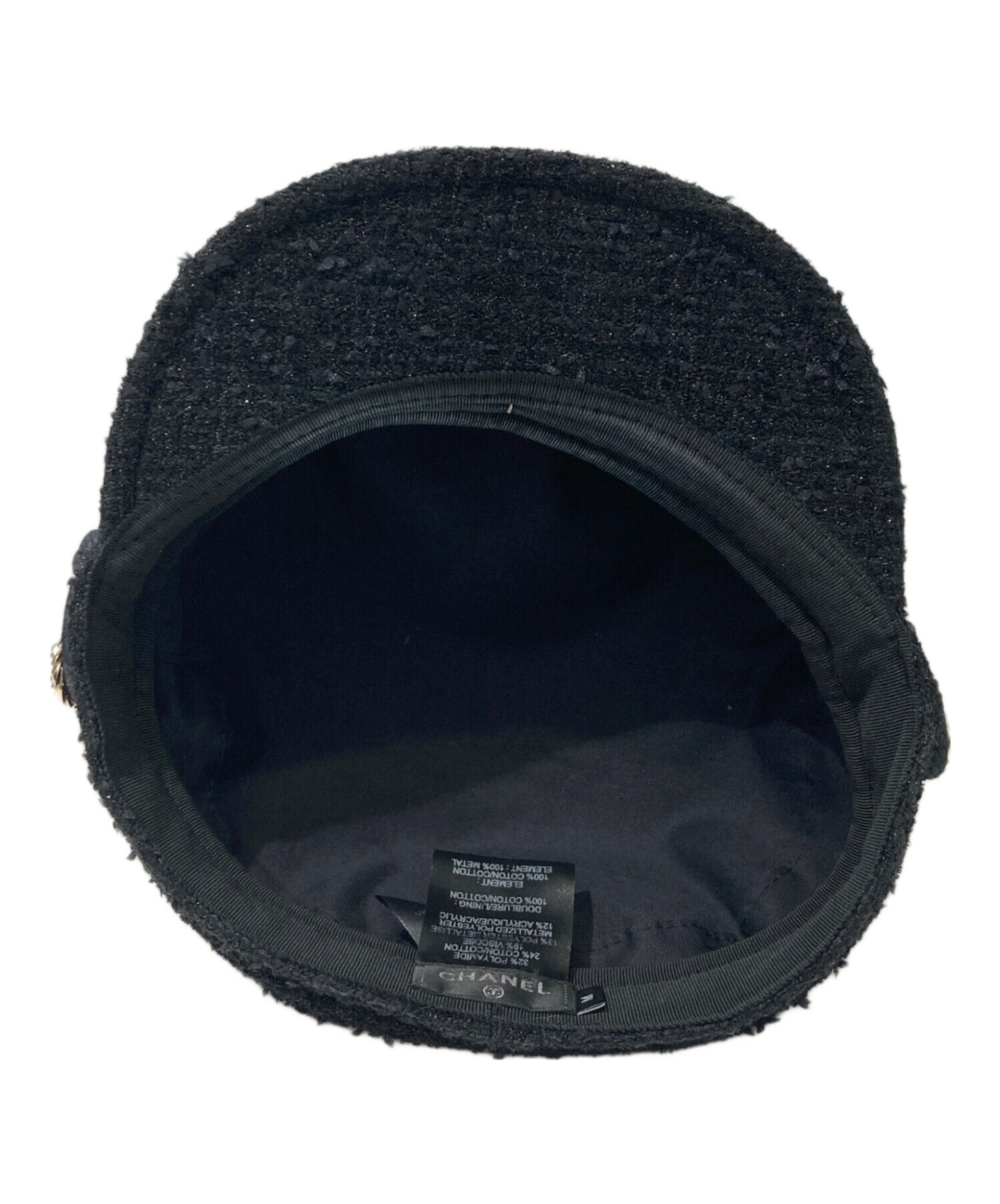 中古・古着通販】CHANEL (シャネル) ココマークツイードキャスケット