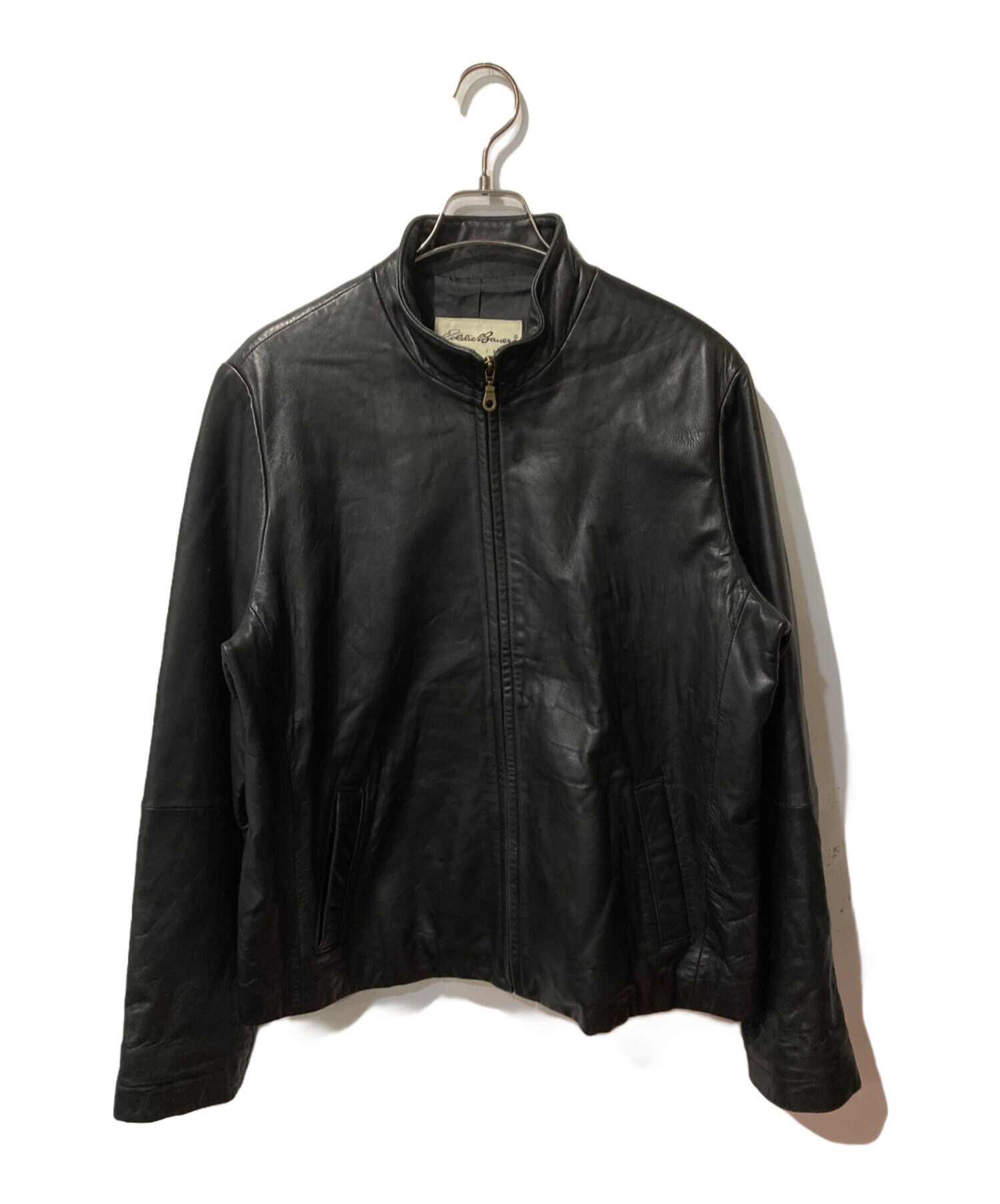 中古・古着通販】Eddie Bauer (エディーバウアー) ラムレザージップ