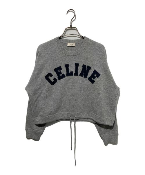 美品☆正規品 CELINE セリーヌ　ロゴ　タンクトップ　アスレチックニット 中古・古着通販】CELINE (セリーヌ) カシミヤ混アーチロゴ刺繍