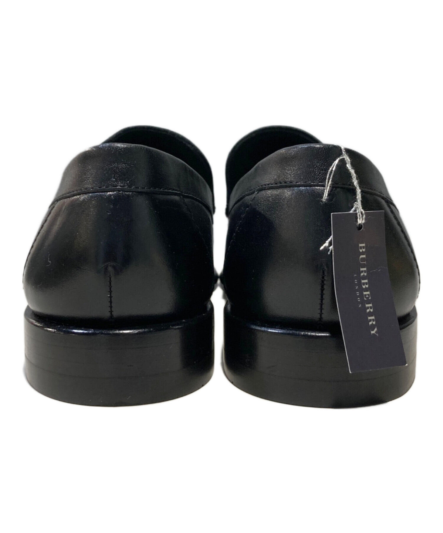 BURBERRY バーバリー ローファー ブラック サイズ26.0cm 中古・古着通販】BURBERRY (バーバリー) ローファー ブラック サイズ