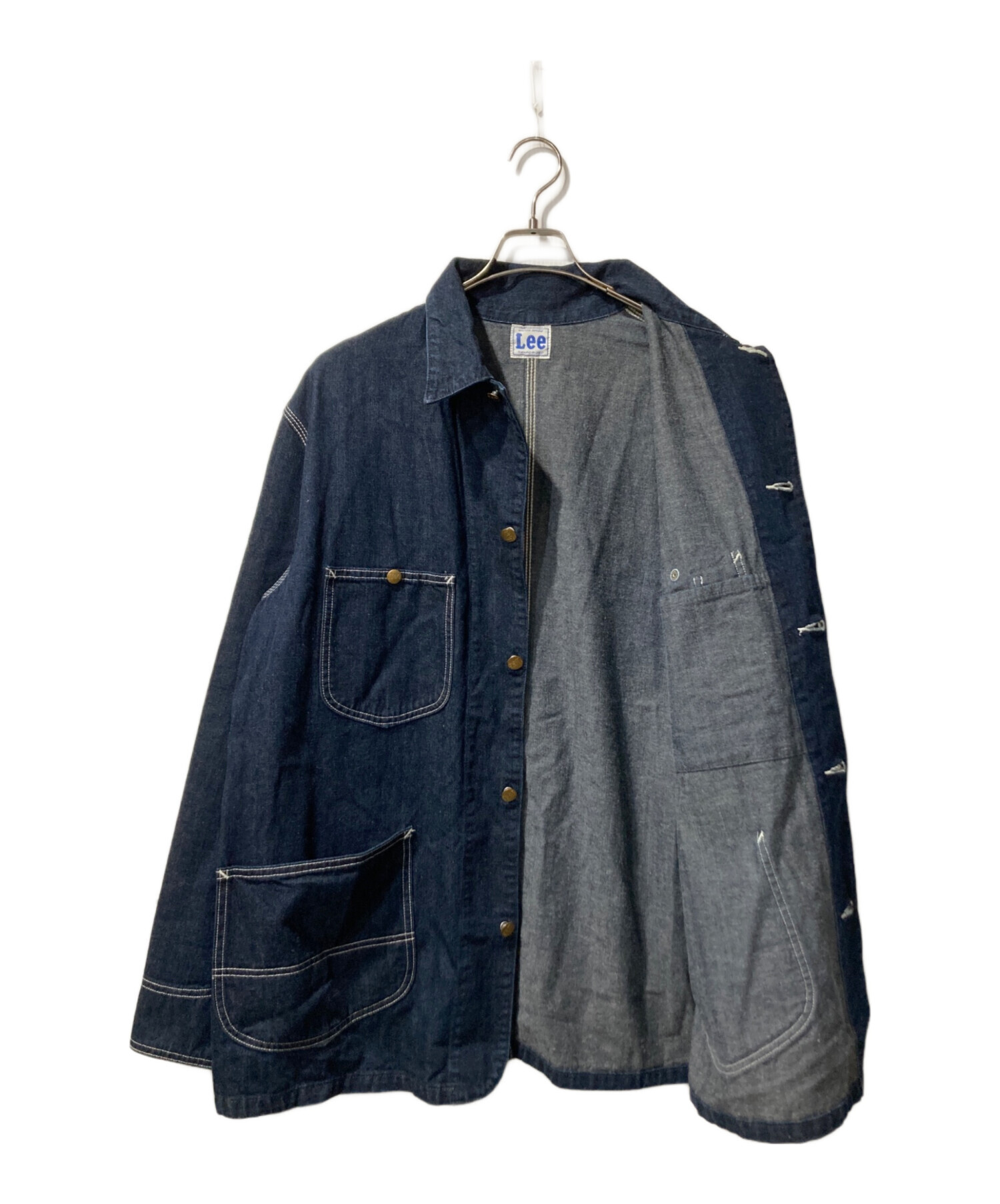中古・古着通販】LEE (リー) デニムカバーオール インディゴ サイズ:XL