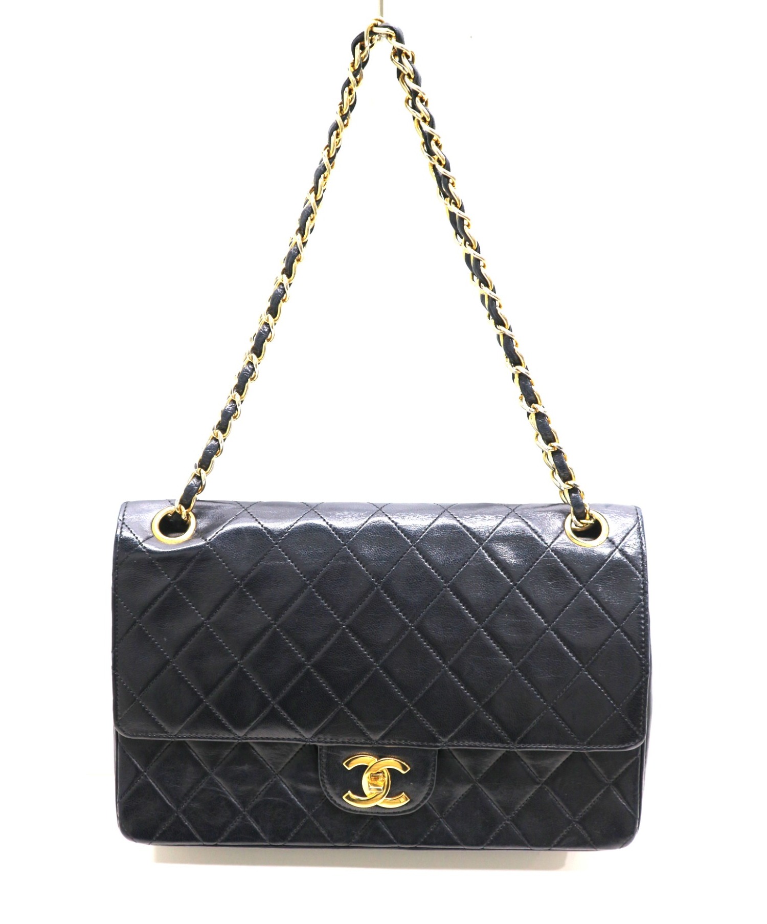 中古・古着通販】CHANEL (シャネル) [OLD]ダブルフラップチェーン 