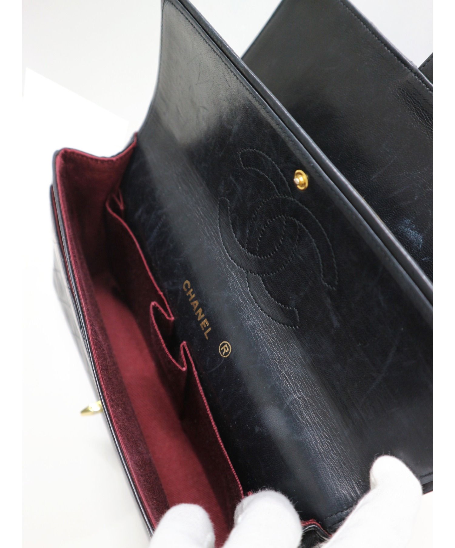 中古・古着通販】CHANEL (シャネル) [OLD]ダブルフラップチェーン