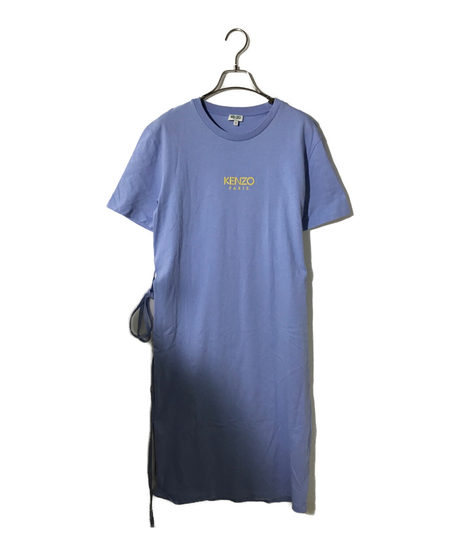 【未使用】KENZO ストライプ 半袖ワンピース　デニム 未使用】KENZO ストライプ 半袖ワンピース デニム