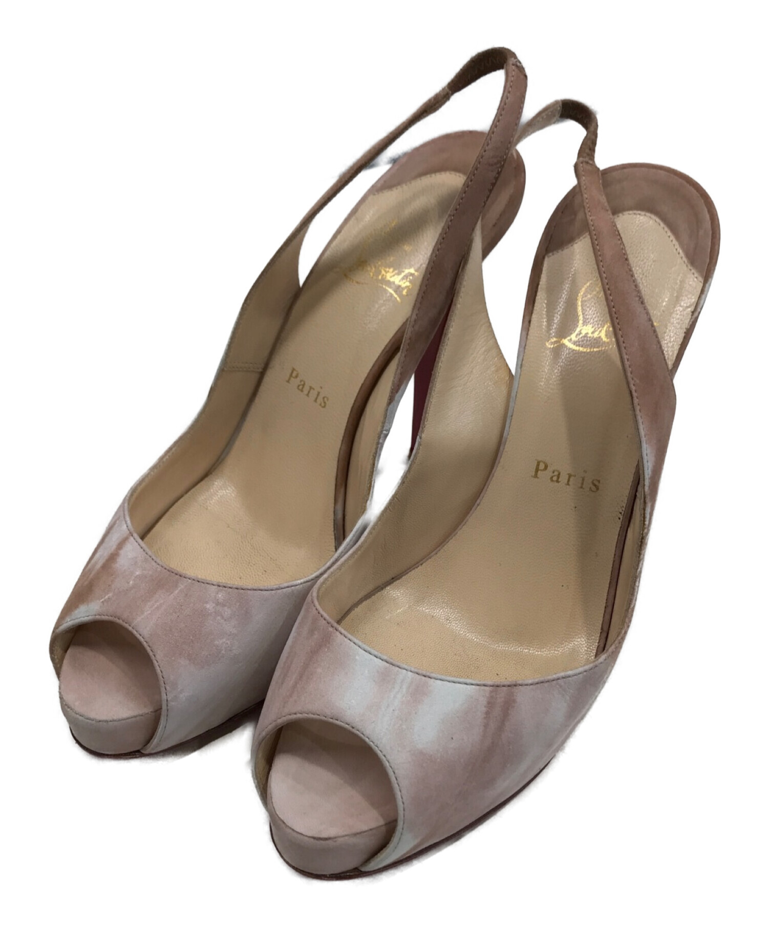 Christian Louboutin オープントゥ パンプス Christian Louboutin クリスチャンルブタン オープントゥパンプス