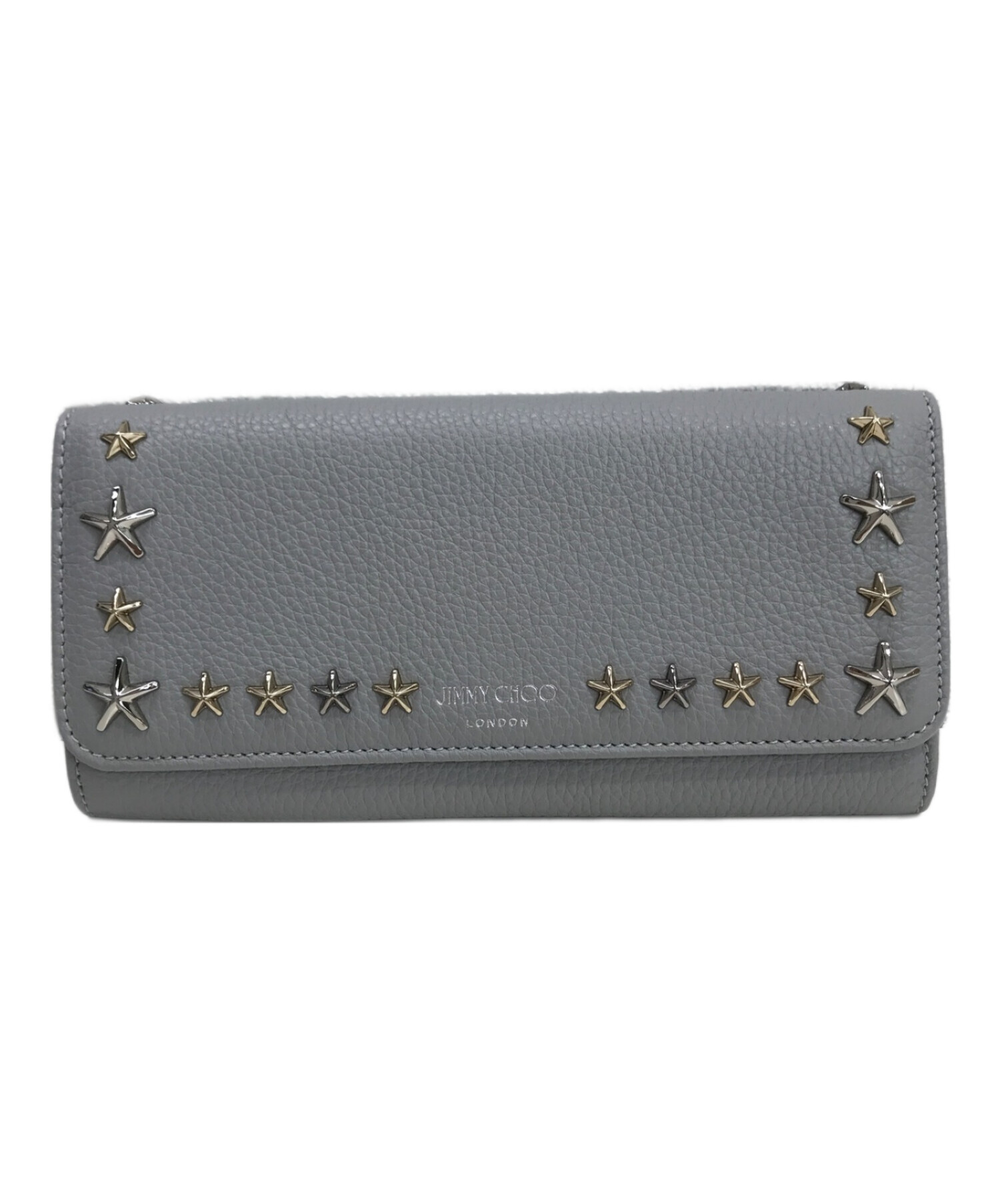 中古・古着通販】JIMMY CHOO (ジミーチュウ) スタッズ ニノ フラップ長 