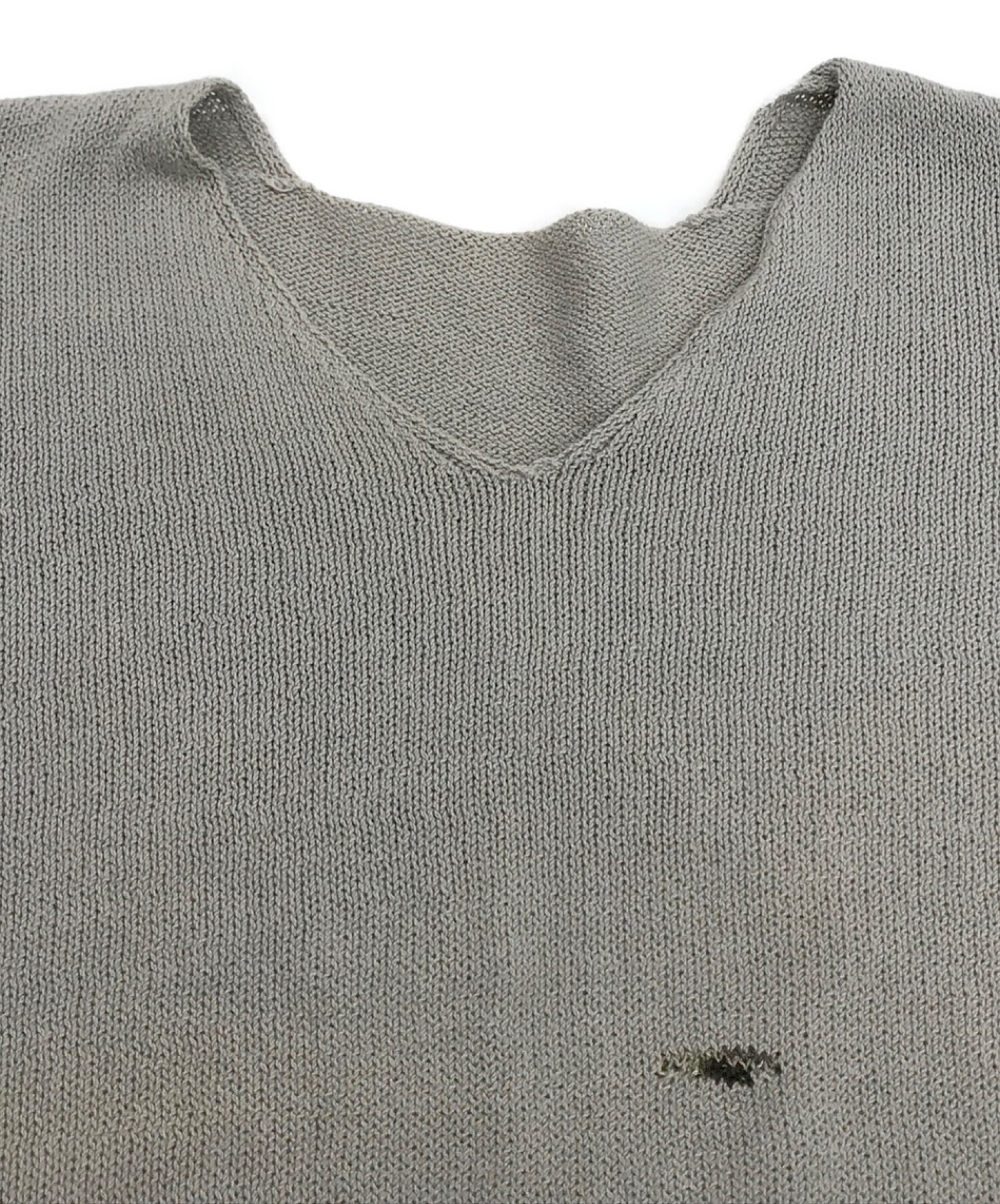 中古・古着通販】JURGEN LEHL (ヨーガンレール) 刺繍半袖ニット