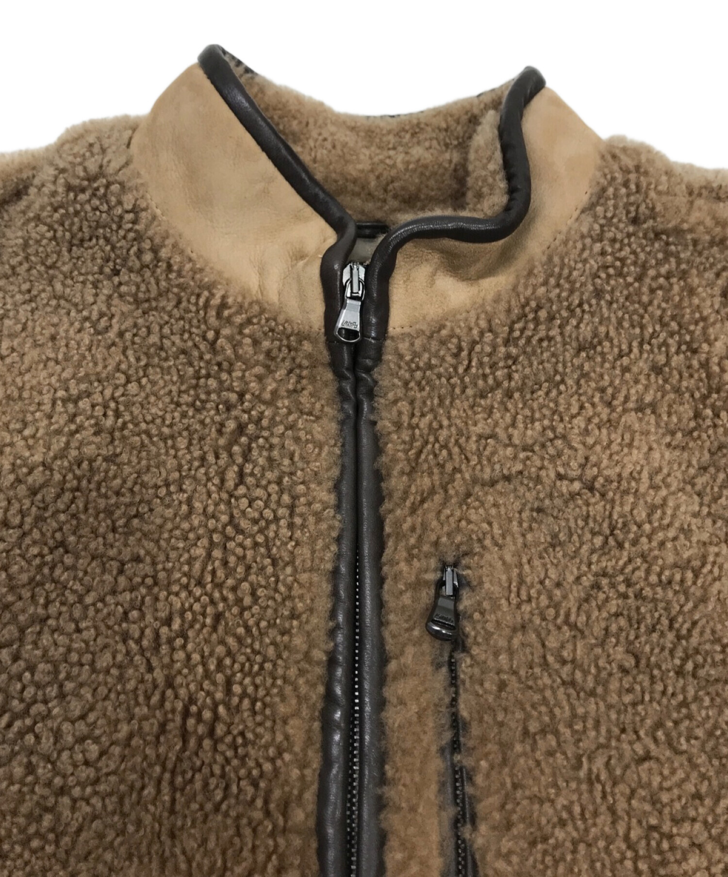 中古・古着通販】EMMETI (エンメティ) ムートンベスト ブラウン サイズ