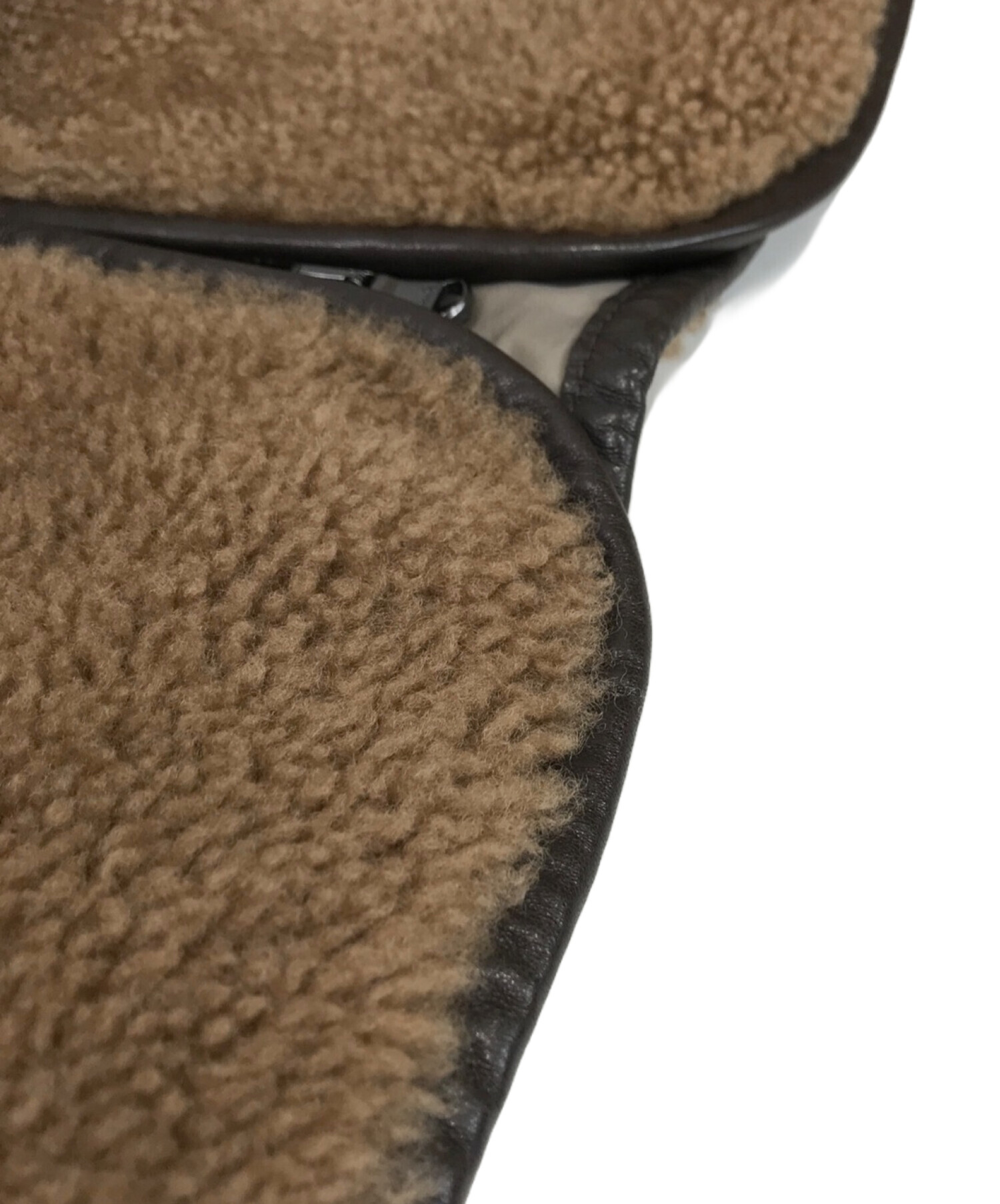 中古・古着通販】EMMETI (エンメティ) ムートンベスト ブラウン サイズ