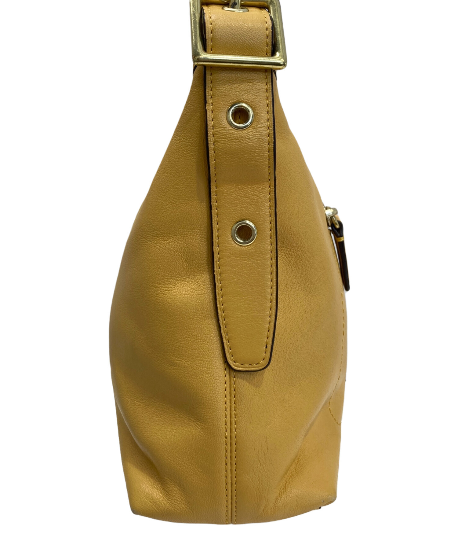 中古・古着通販】COACH (コーチ) ショルダーバッグ イエロー｜ブランド