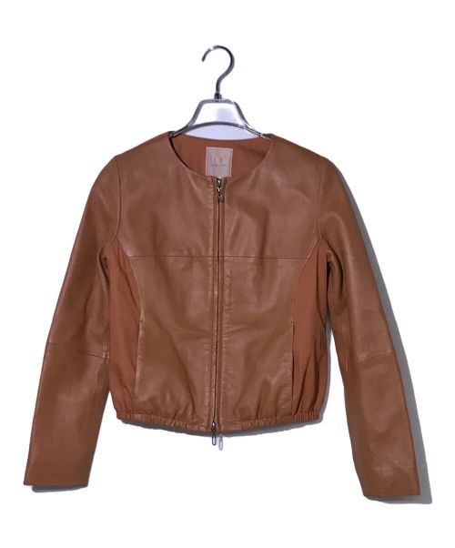 中古・古着通販】Sybilla (シビラ) 切替ラムレザージャケット ベージュ