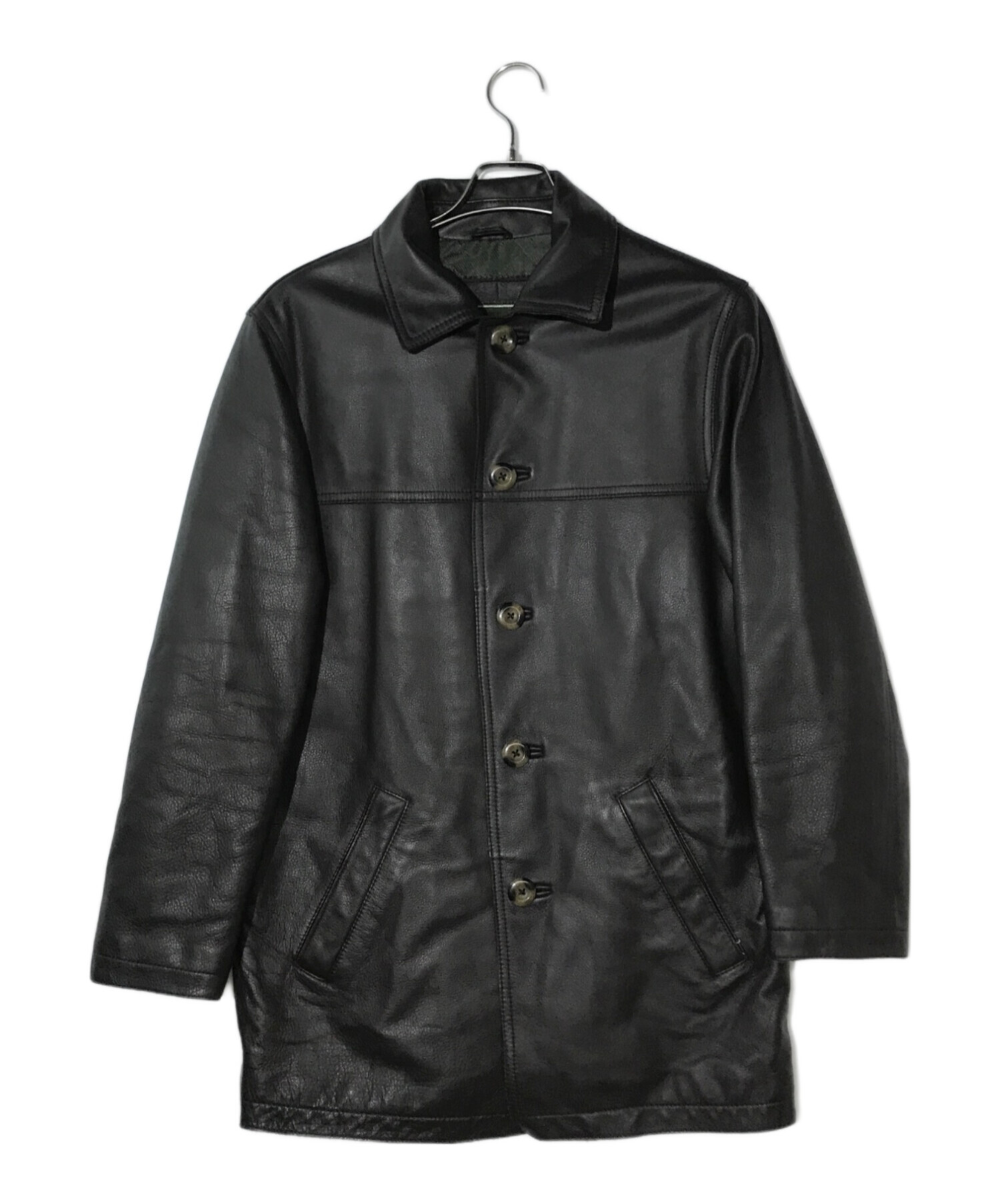 中古・古着通販】Eddie Bauer (エディーバウアー) レザーコート