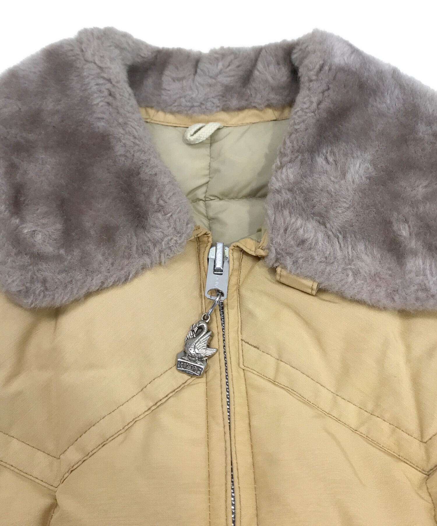 中古・古着通販】comfy (コンフィー) ダウンジャケット ベージュ