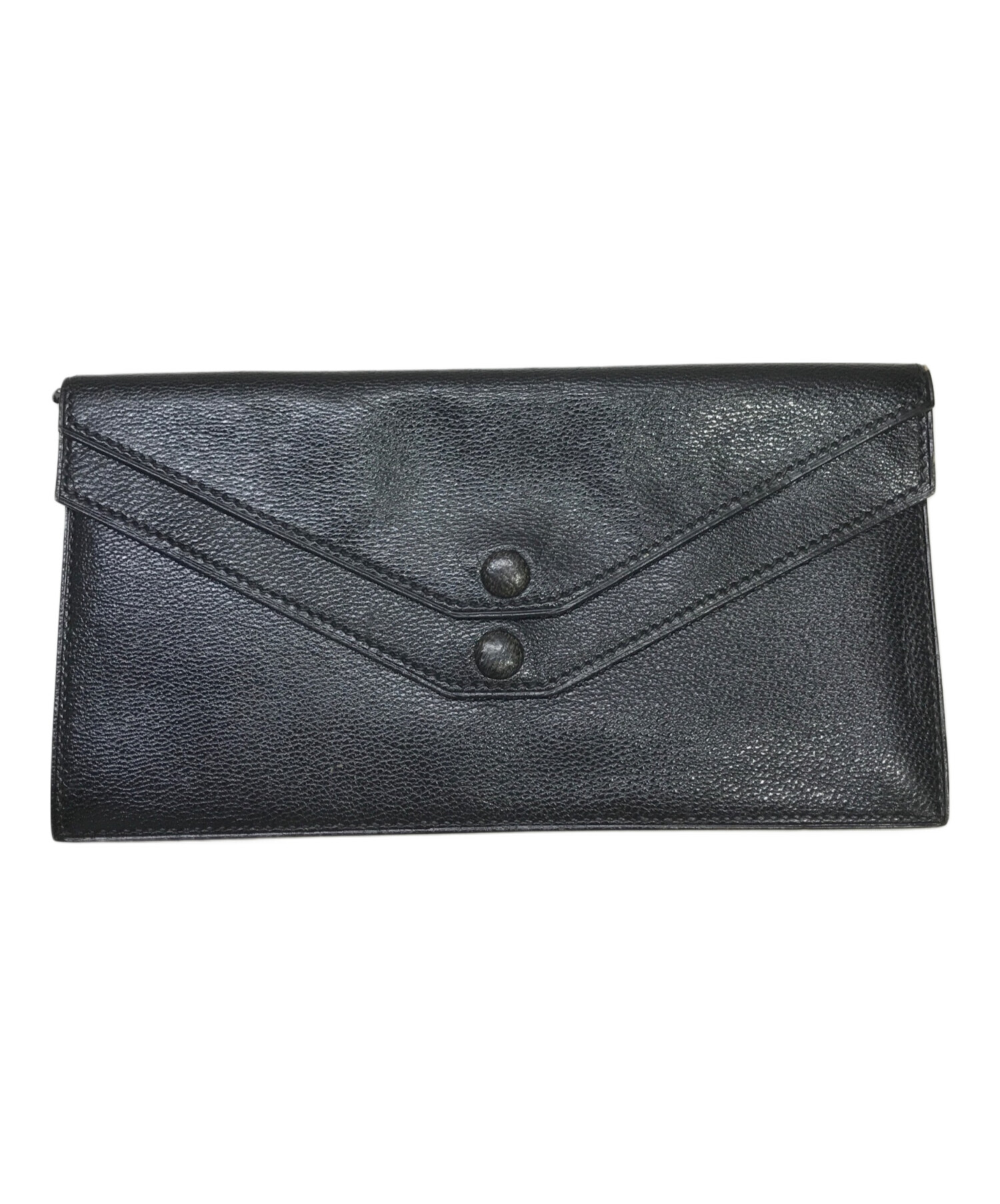 HERMES ブラック 長財布 未使用品 中古・古着通販】HERMES (エルメス) 長財布 ブラック｜ブランド・古着