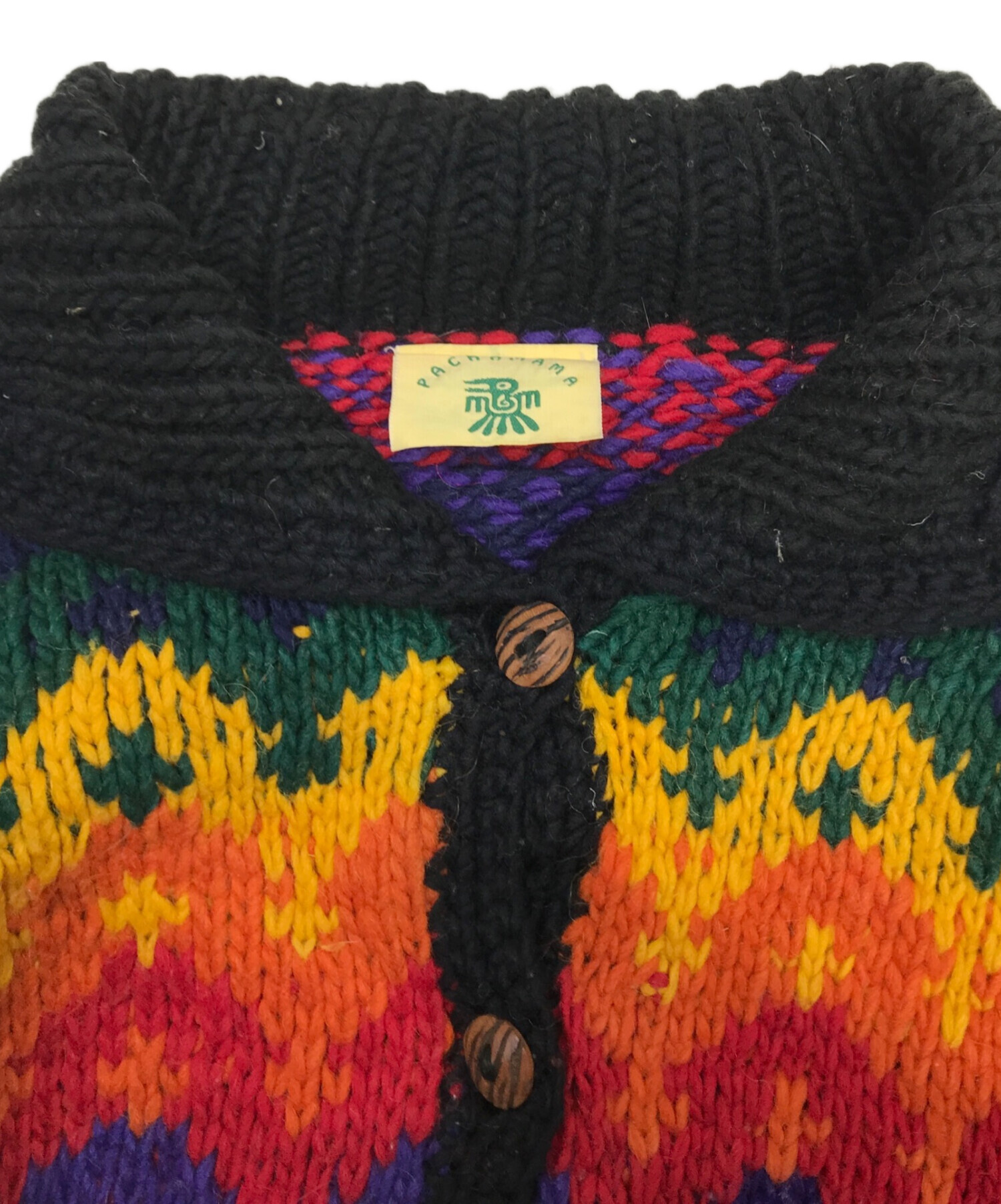 中古・古着通販】PACHAMAMA (パチャママ) ニットカーディガン マルチ