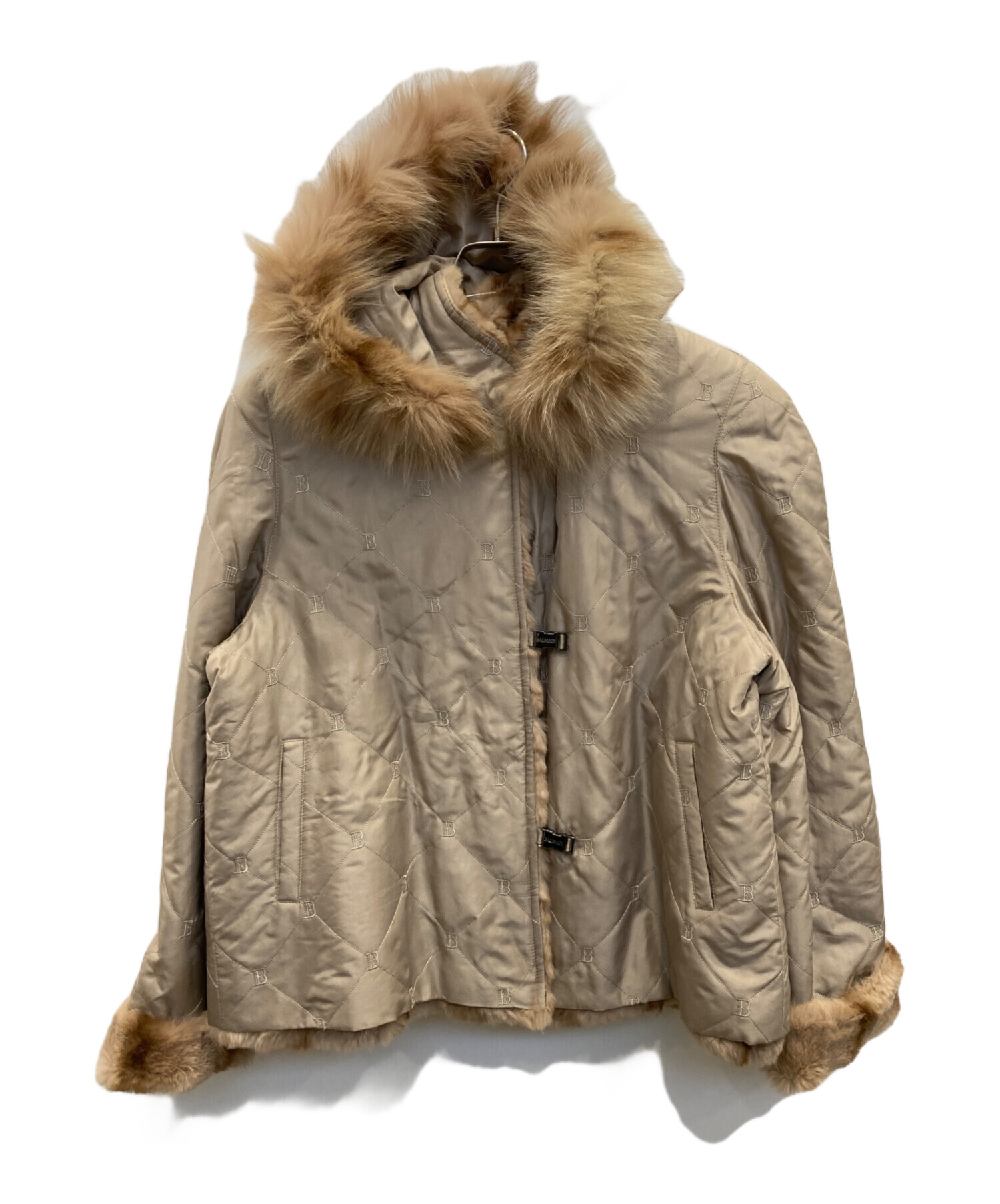 BALMAIN バルマン リバーシブル ラビットファー シルク100% 【公式通販】