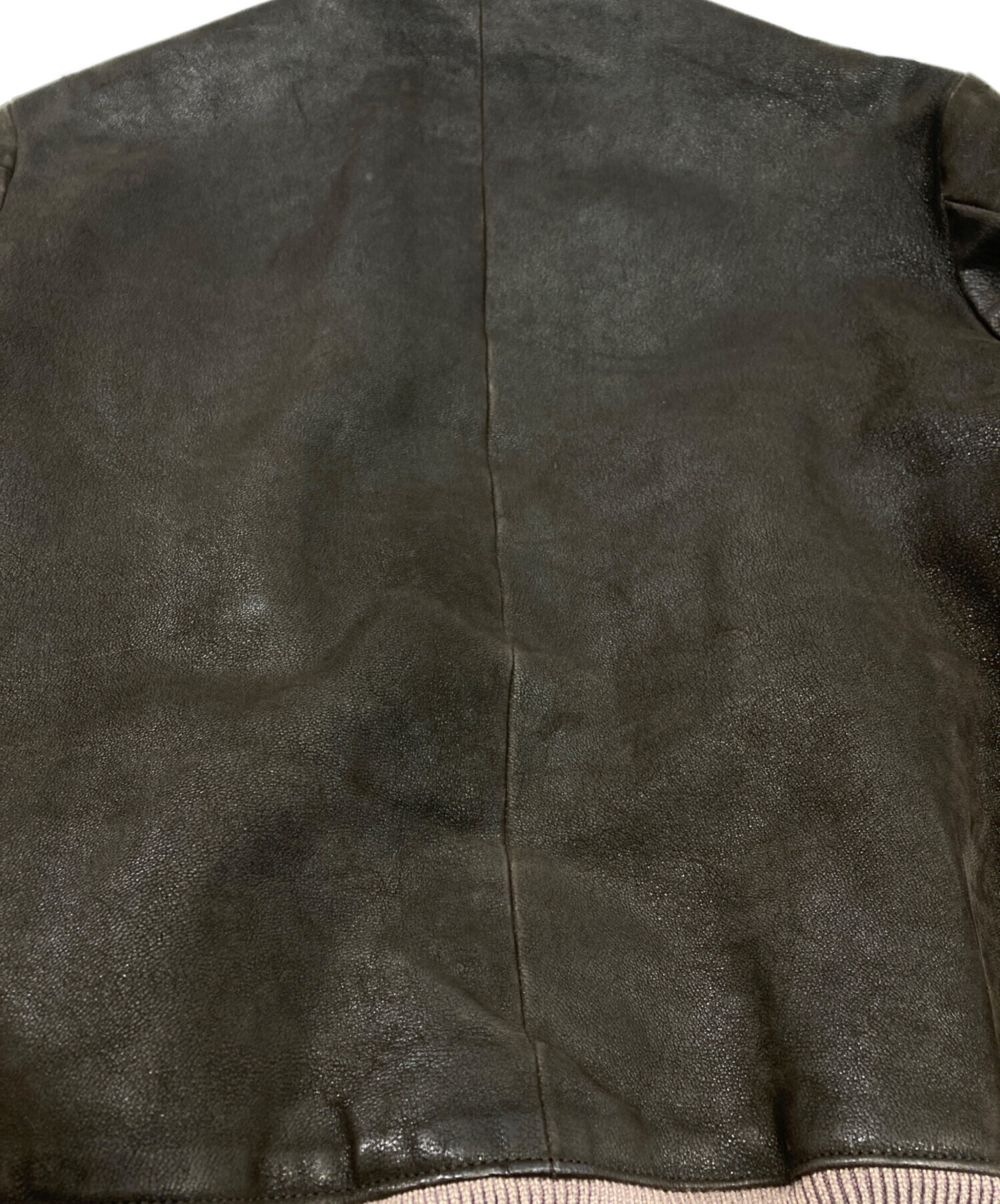 miu miu レザージャケット　vintage ∞直営買付∞ミュウミュウ ヴィンテージ風レザージャケット (MiuMiu