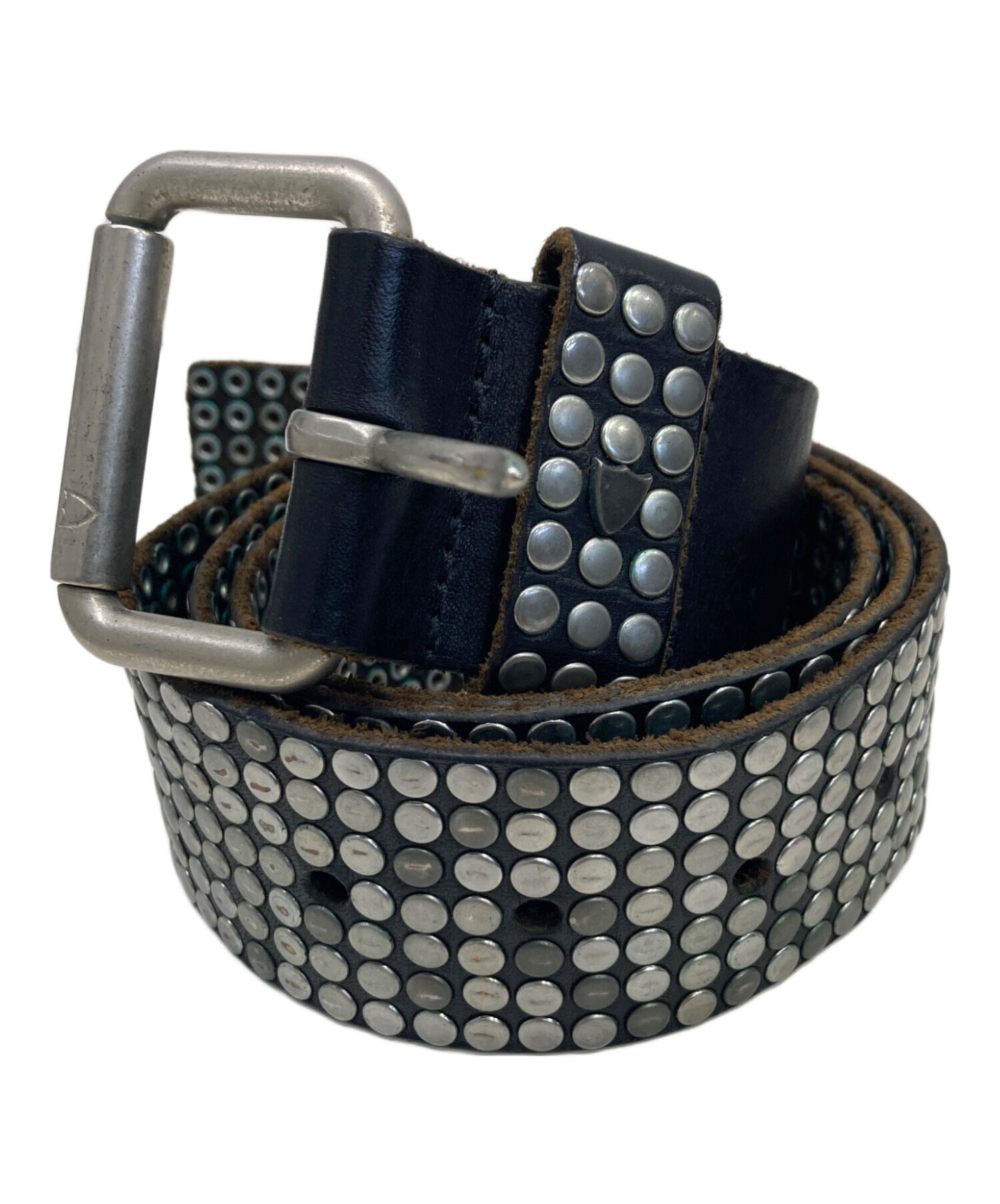 中古・古着通販】HTC (エイチティーシー) スタッズベルト ブラック