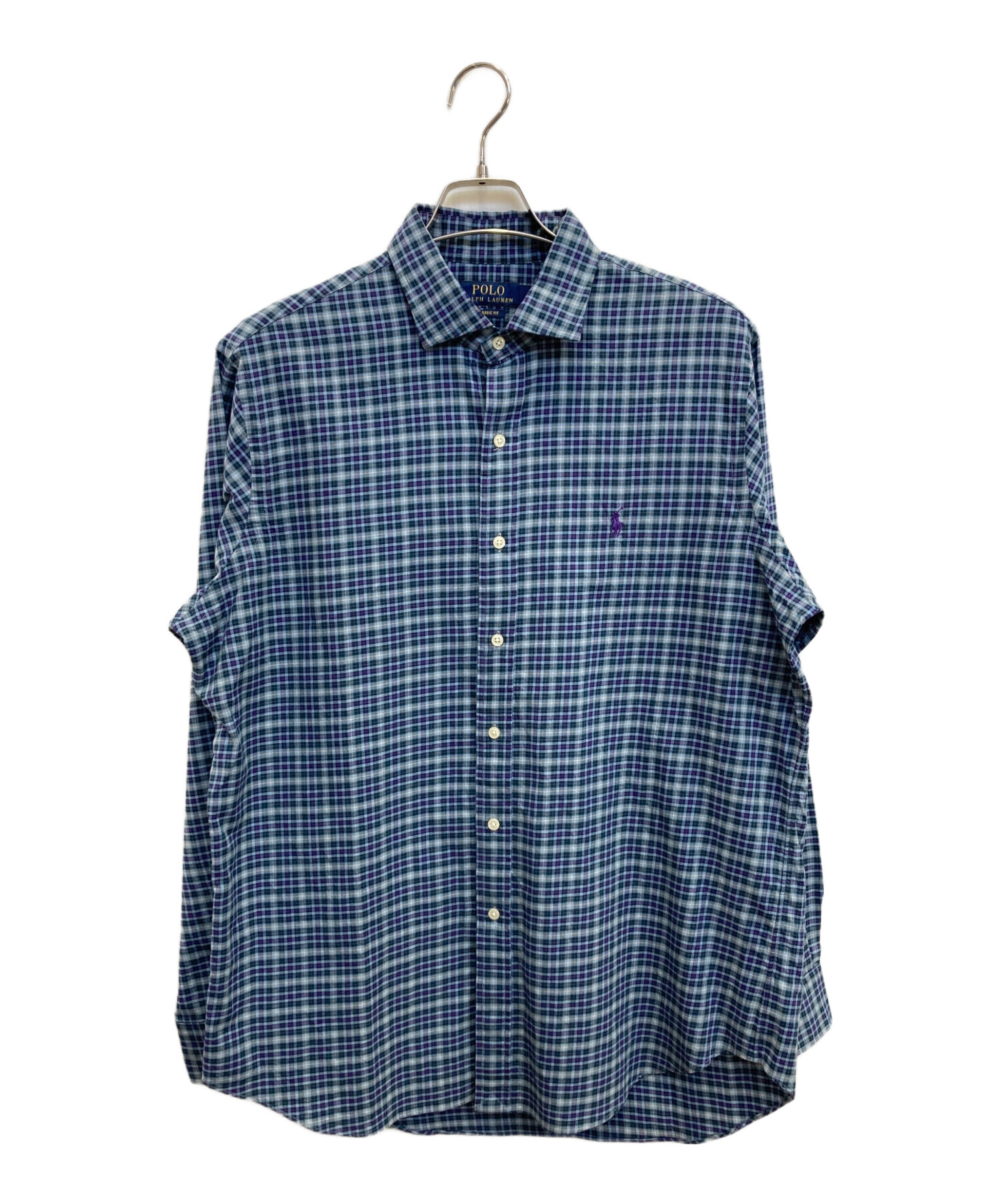 Polo Ralph Lauren ネイビー チェック ポロシャツ POLO by Ralph Lauren スウィングトップ ラルフローレン ネイビー