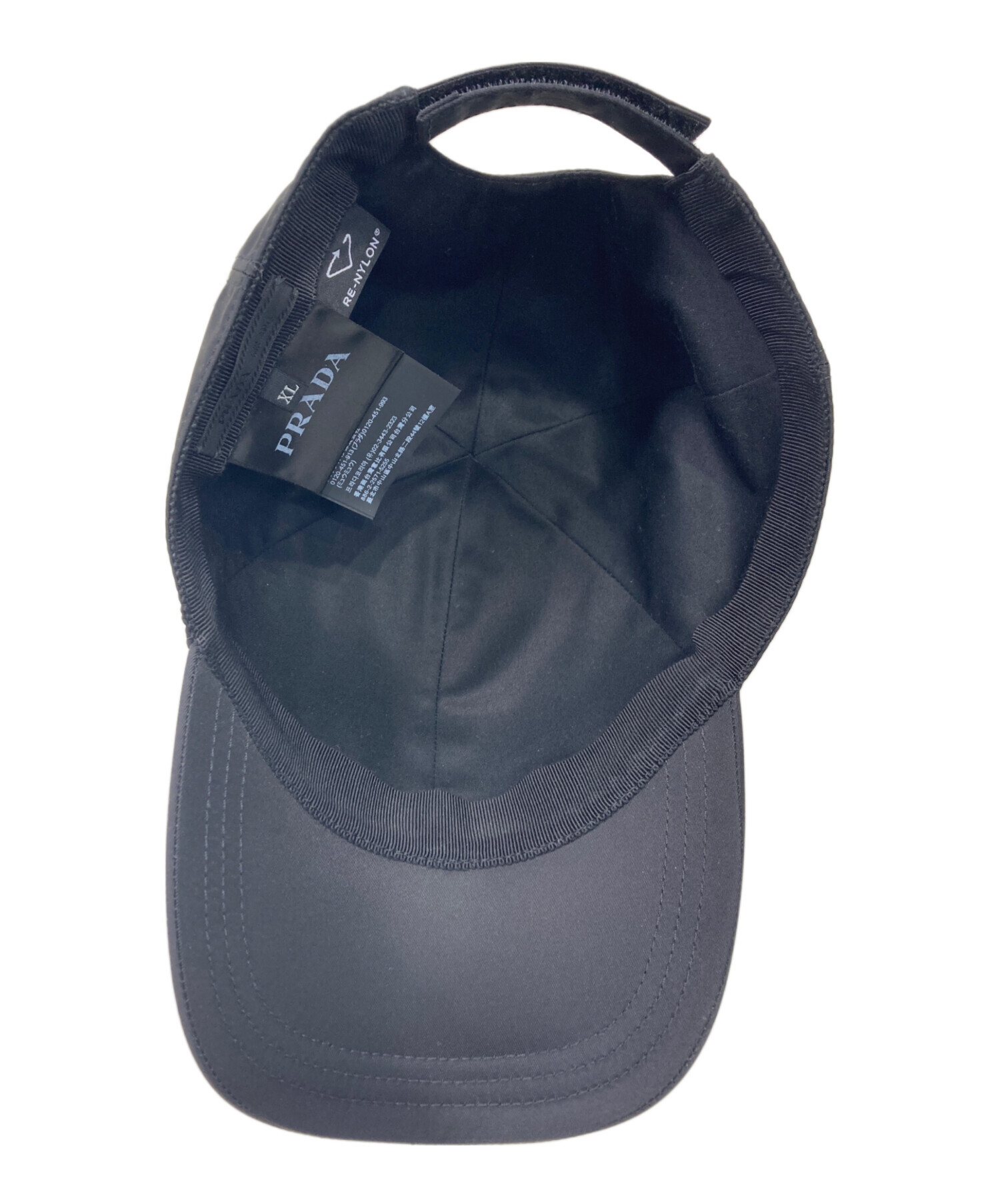 中古・古着通販】PRADA (プラダ) 三角ロゴ金具プレート ベースボール