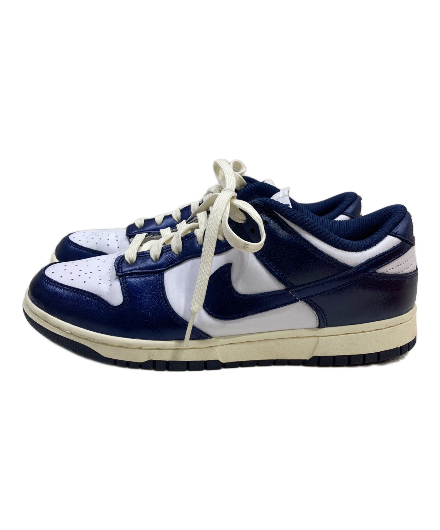 中古・古着通販】NIKE (ナイキ) DUNK LOW PRM ネイビー×ホワイト 