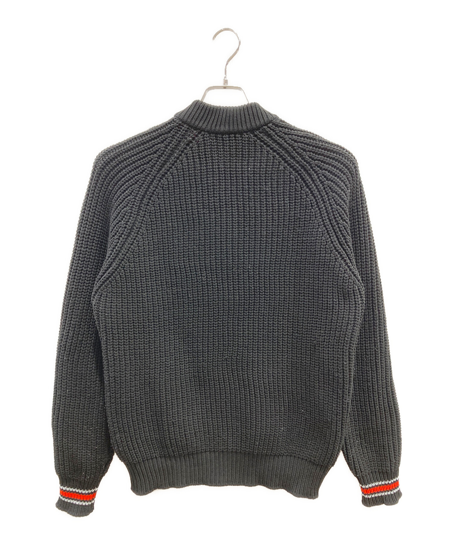 中古・古着通販】DIESEL (ディーゼル) ニットジャケット ブラック 