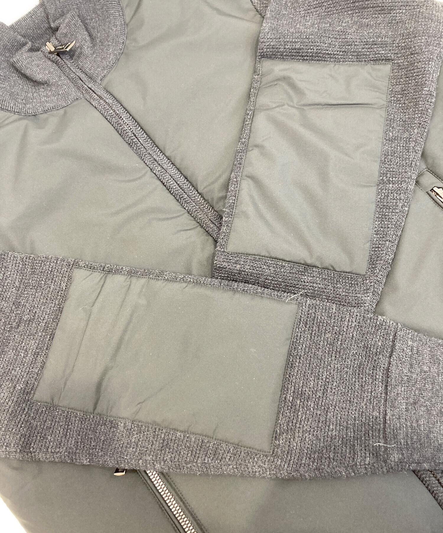 【中古】POLO RALPH LAUREN 切替中綿ジャケット サイズS グレー ポロラルフローレン[19][240019517128] 中古・古着通販】POLO RALPH LAUREN (ポロ・ラルフローレン) 中綿切替