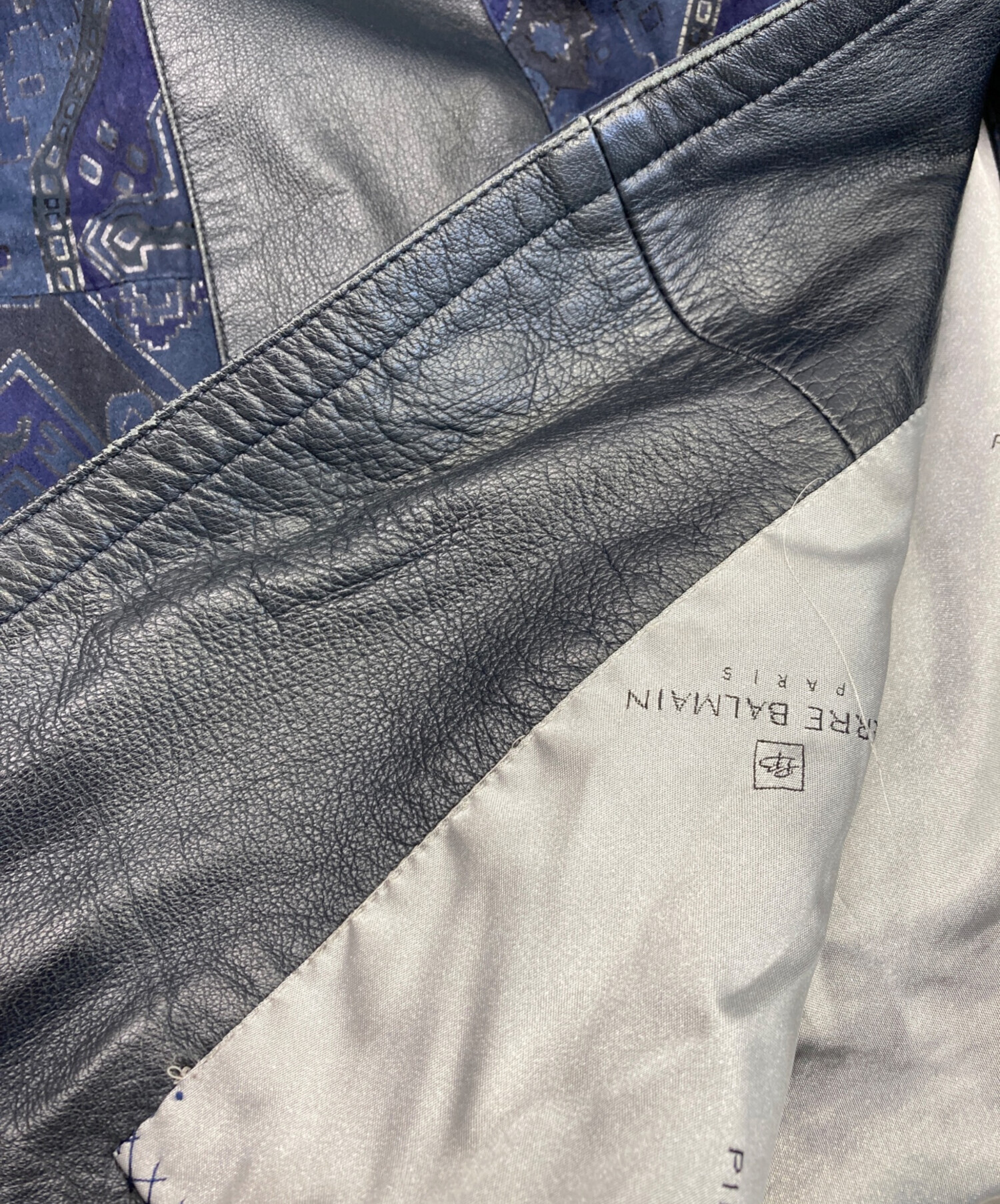 中古・古着通販】PIERRE BALMAIN (ピエール バルマン) レザーコート