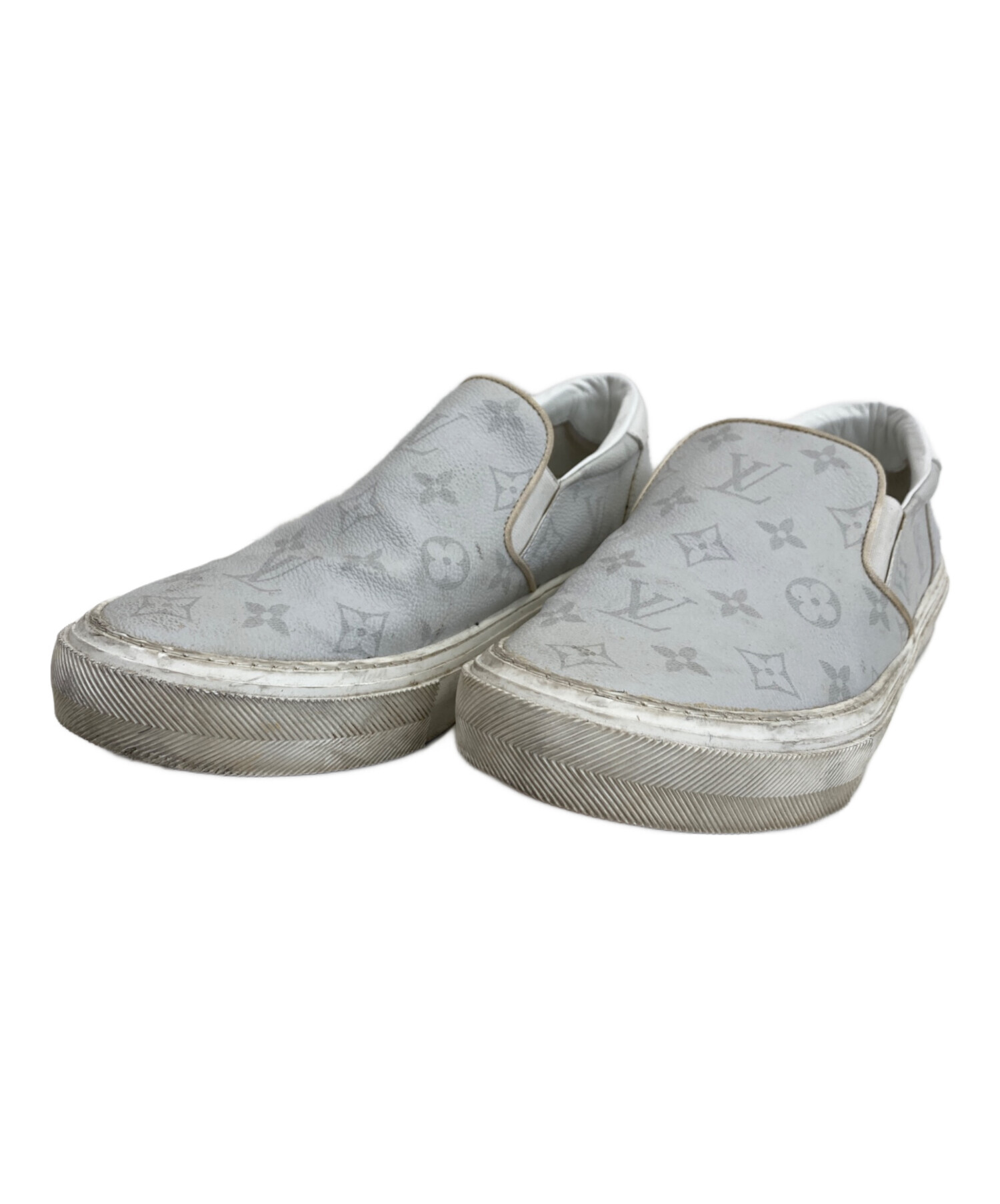 中古・古着通販】LOUIS VUITTON (ルイ ヴィトン) スリッポン ホワイト 