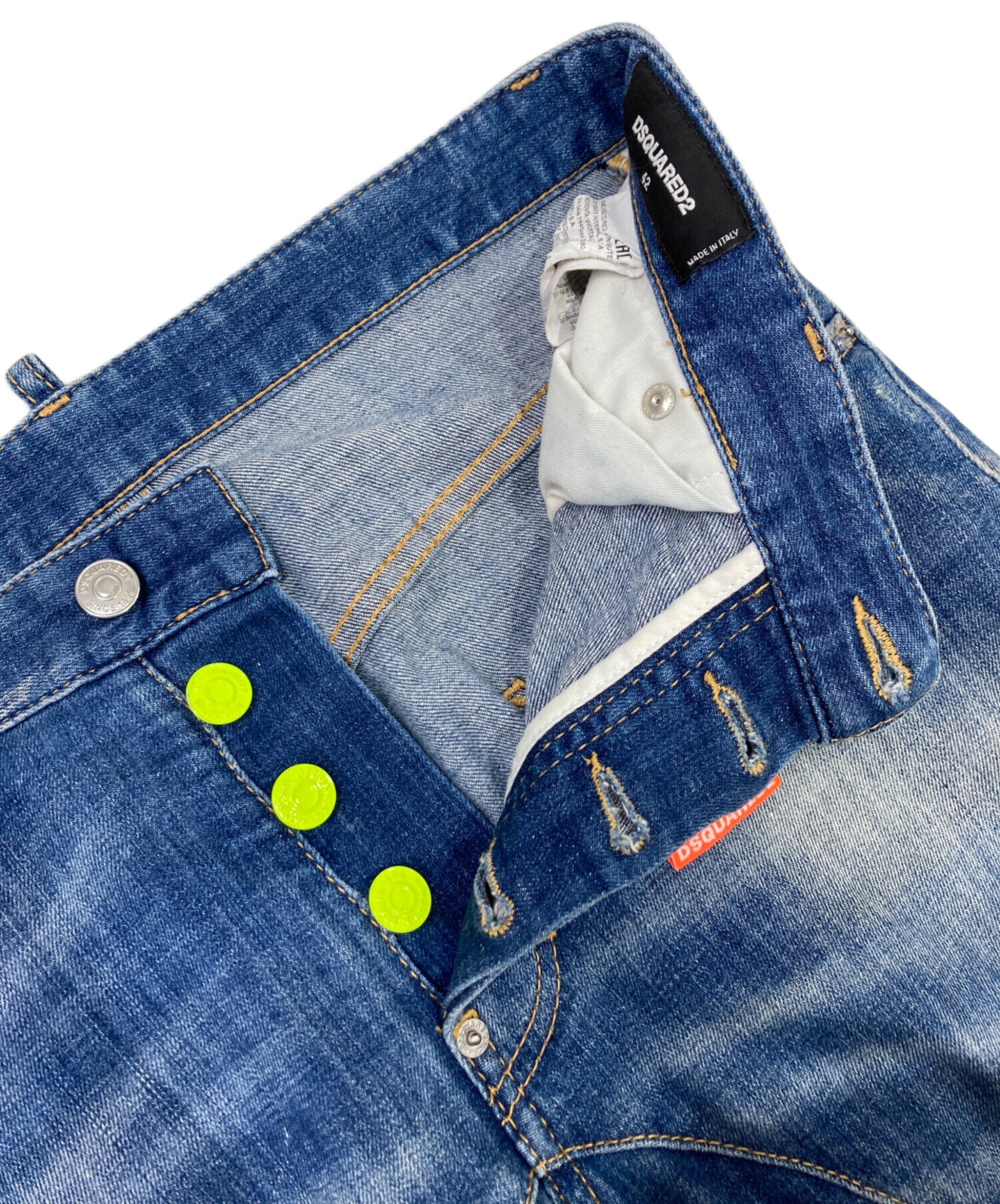 【美品】ディースクエアード　デニムパンツ　2022SS　22SS　ダメージ加工 DSQUARED2 - ディースクエアード 22SS ダメージデニム ダメージ加工 42