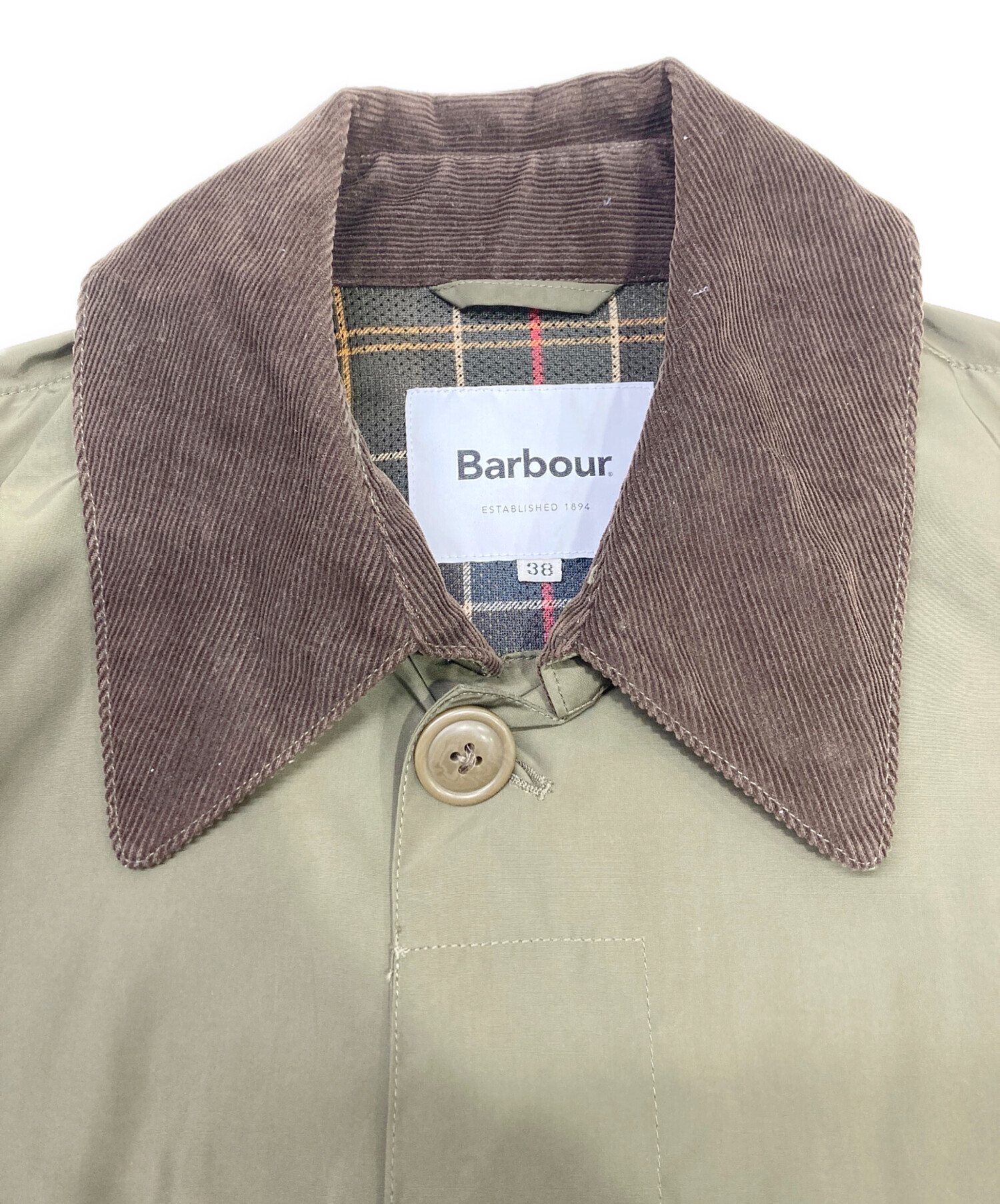 中古・古着通販】Barbour (バブアー) SINGLE BREASTED COAT カーキ