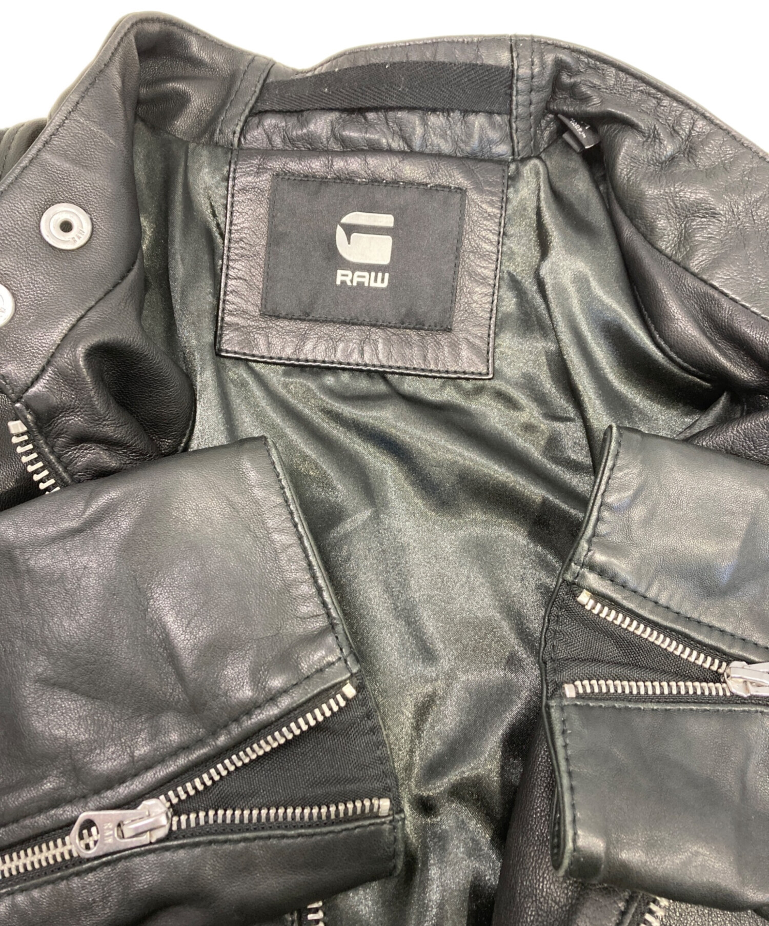 中古・古着通販】G-STAR RAW (ジースターロゥ) ラムレザージャケット