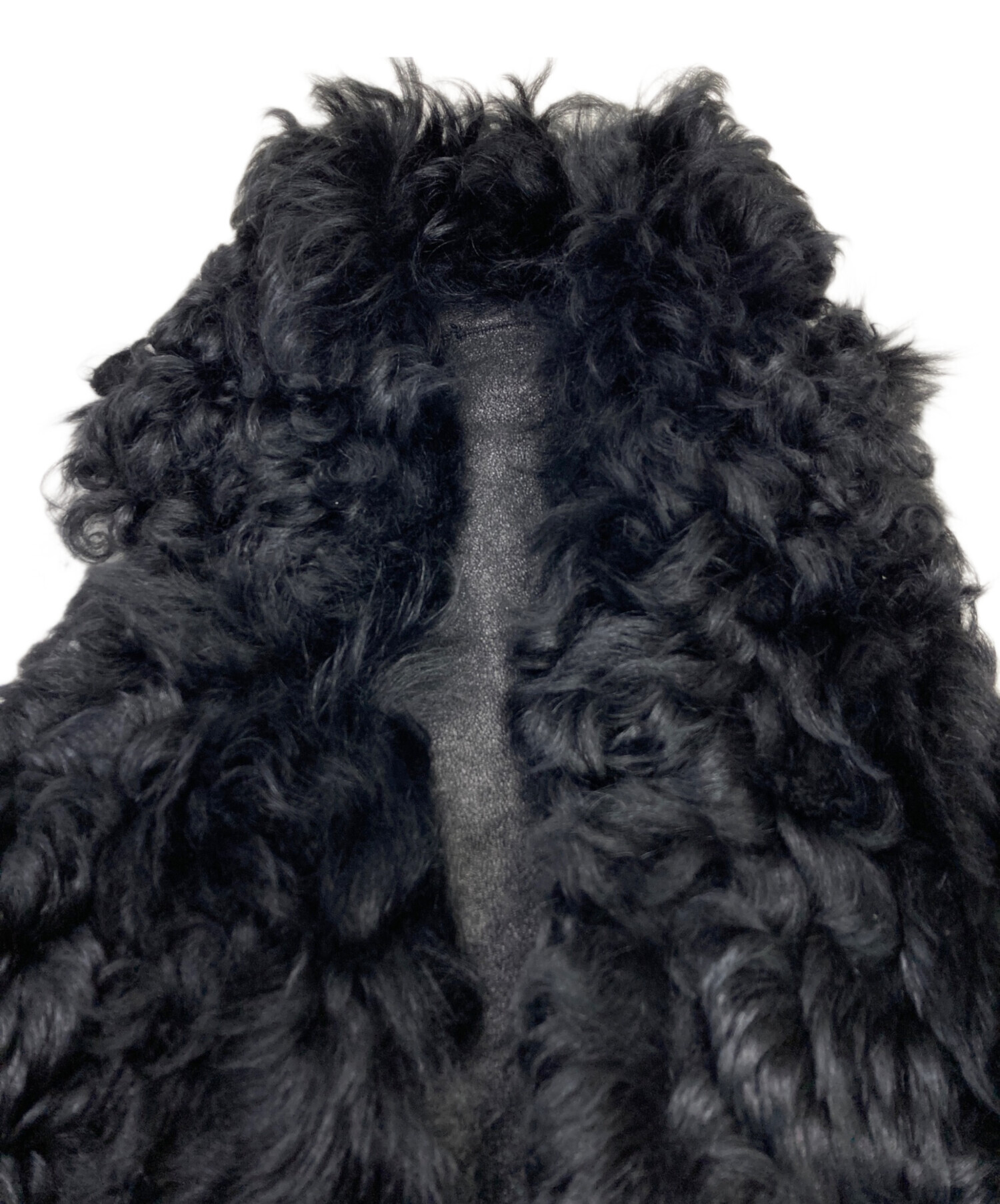 エンバ チベットラム ファーベスト ジレ 3way ブラック エンバ チベットラム ファーベスト ジレ 3way ブラック BlackEyePatch