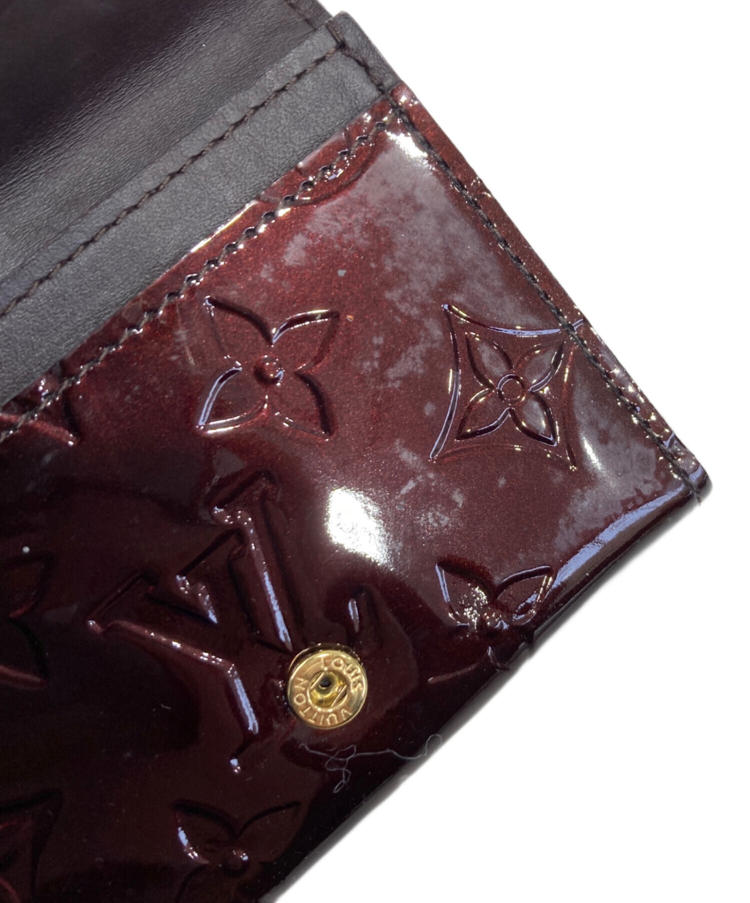 LOUIS LOUISVUITTONアマラントカードケースM91409