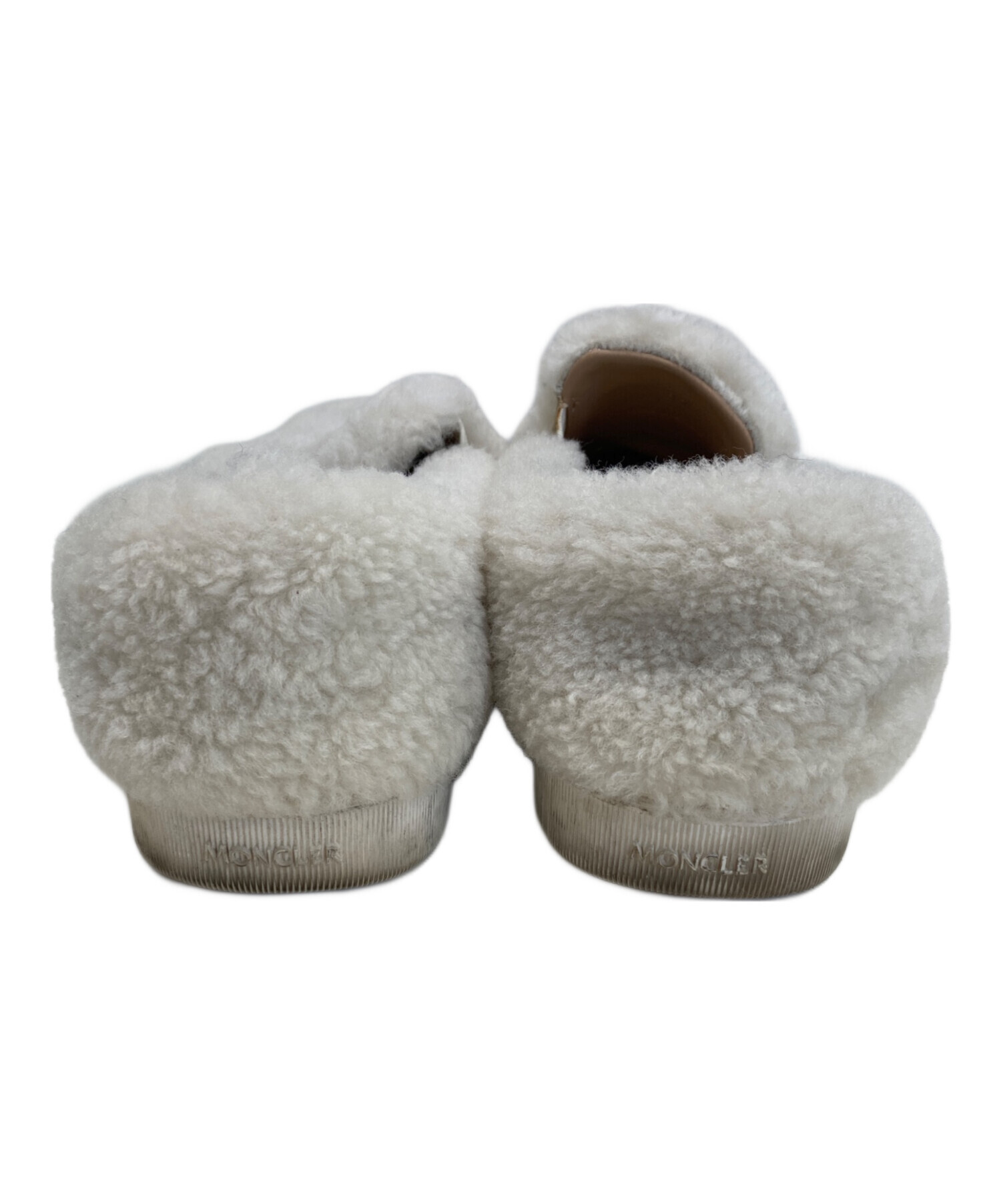 中古・古着通販】MONCLER (モンクレール) スリッポン ホワイト サイズ 