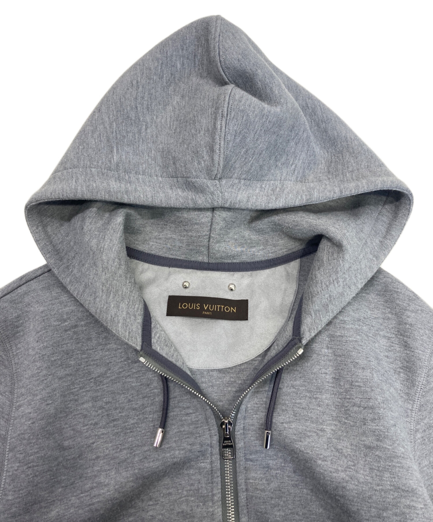 LOUIS VUITTON ジップパーカーウールグレー