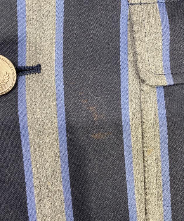 【美品】フレッドペリー テーラードジャケット ストライプ トリコロール Lサイズ 美品】フレッドペリー テーラードジャケット ストライプ トリコロール