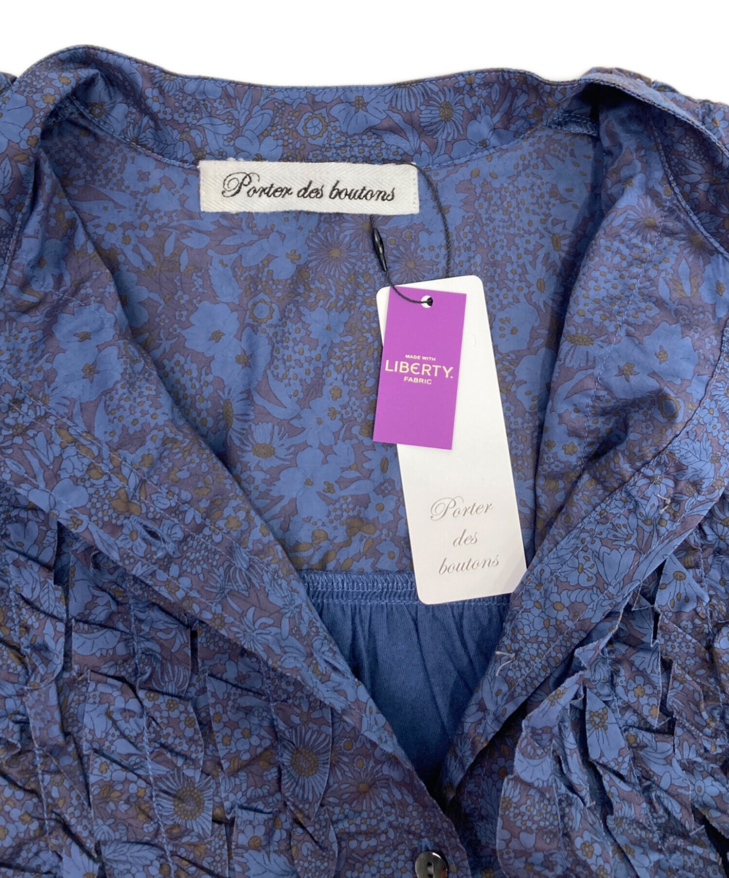 中古・古着通販】porter des boutons (ポルテデブトン) 半袖ブラウス