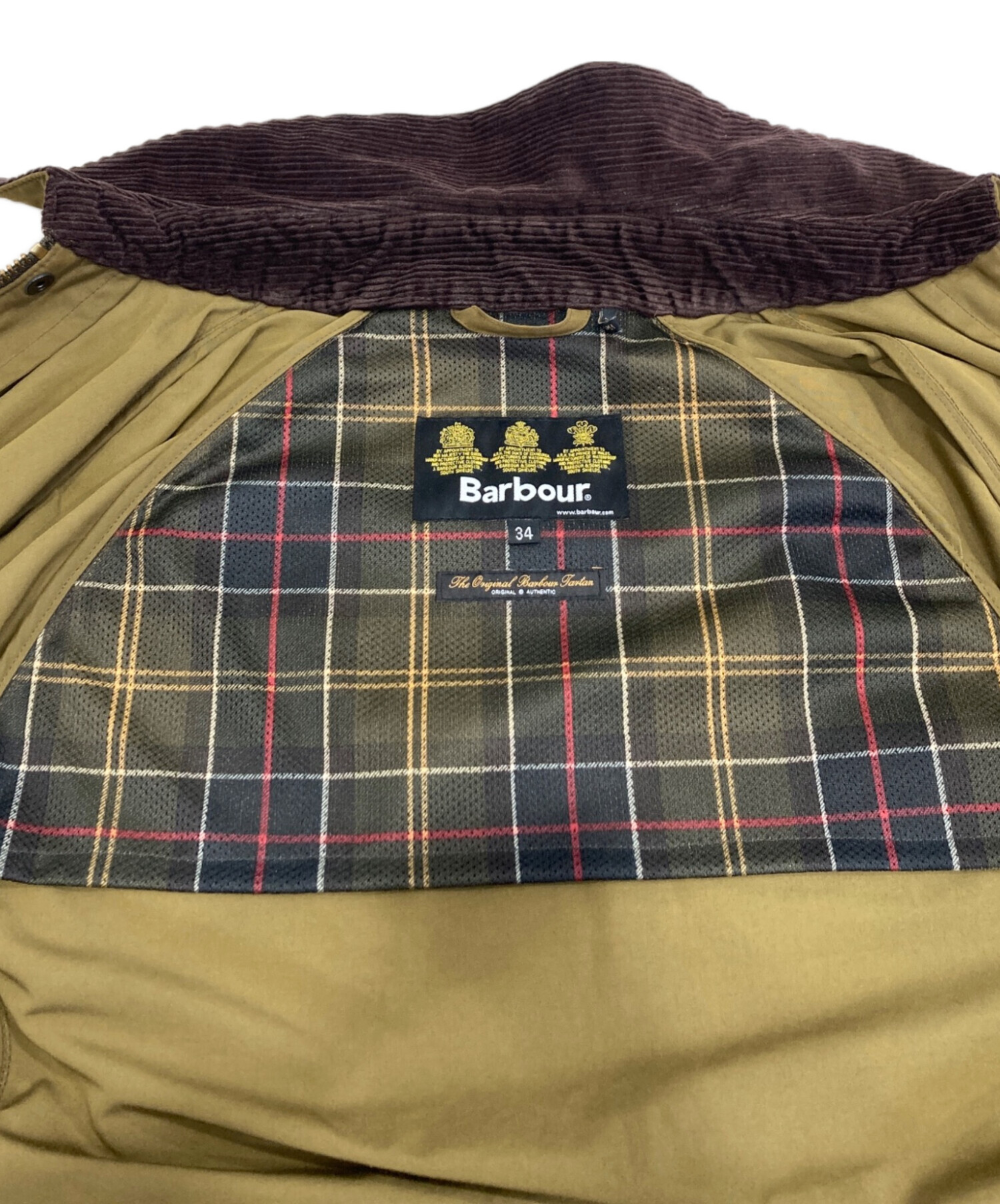 Barbour BEDALE SL peached 34サイズ