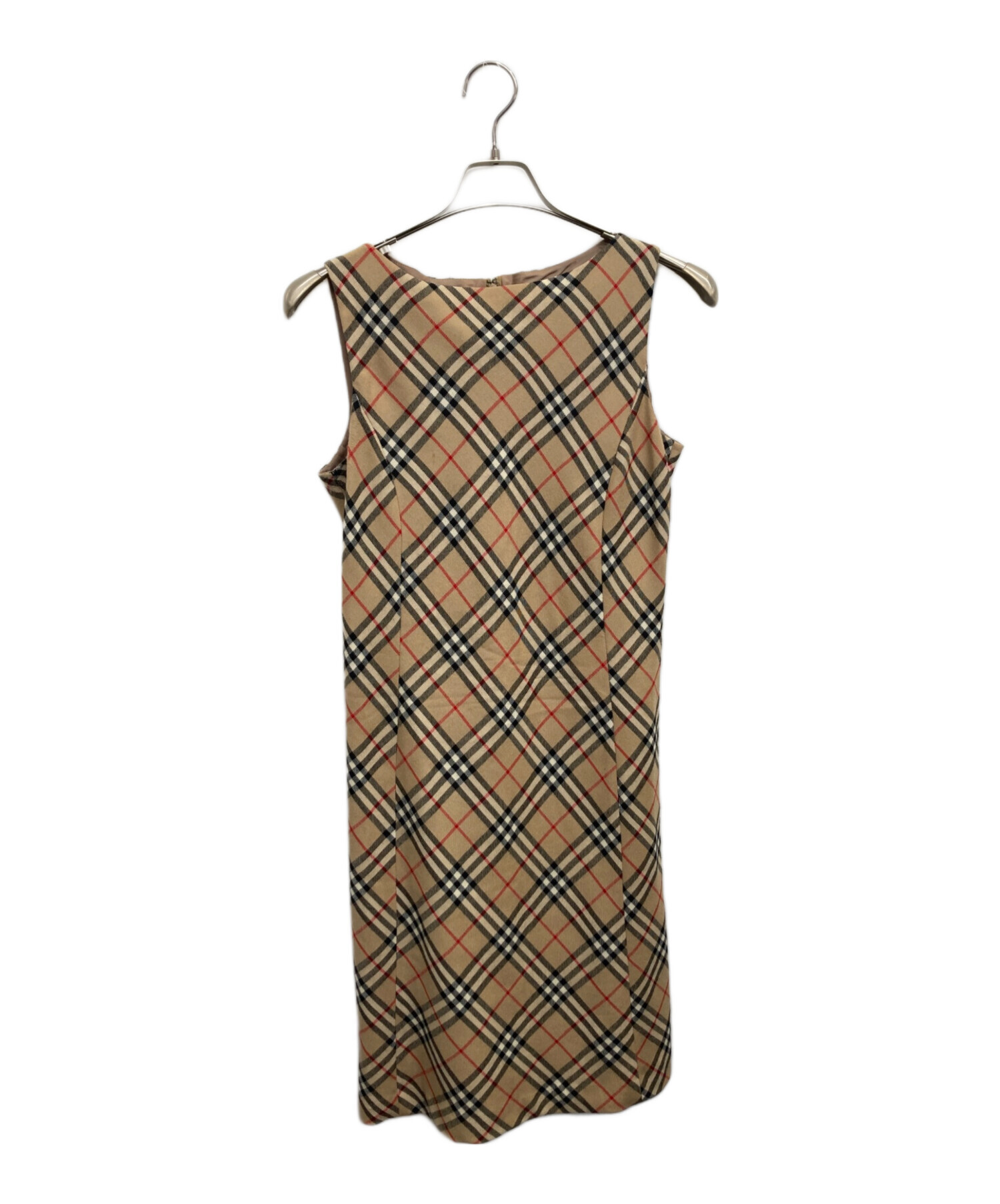 バーバリーブルーレーベル　ワンピース40サイズ BURBERRY BLUE LABEL ベージュワンピース 40