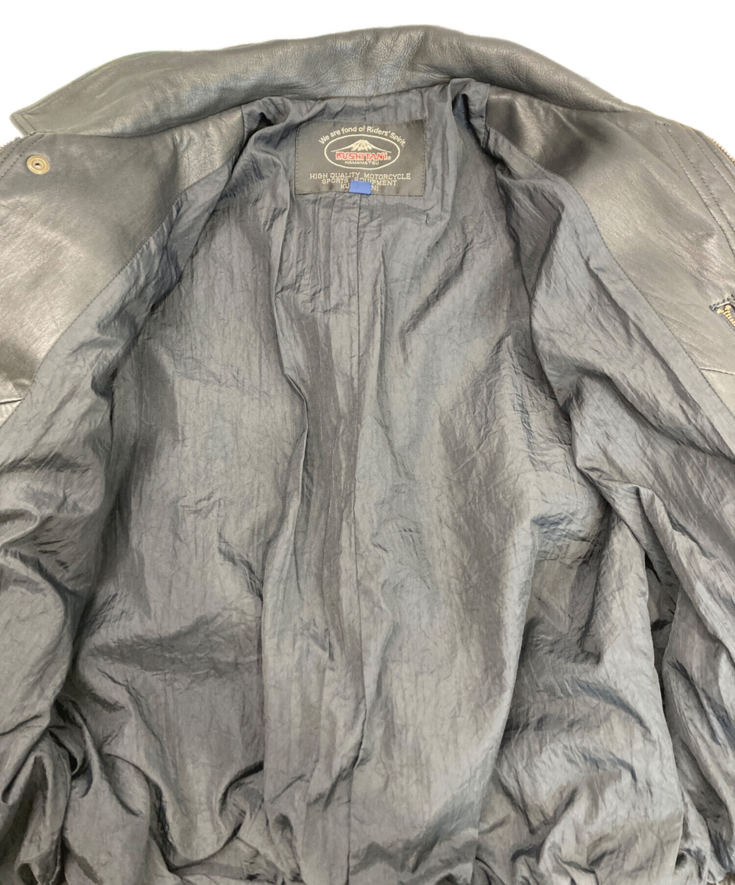 中古・古着通販】KUSHITANI (クシタニ) レザージャケット ブラック